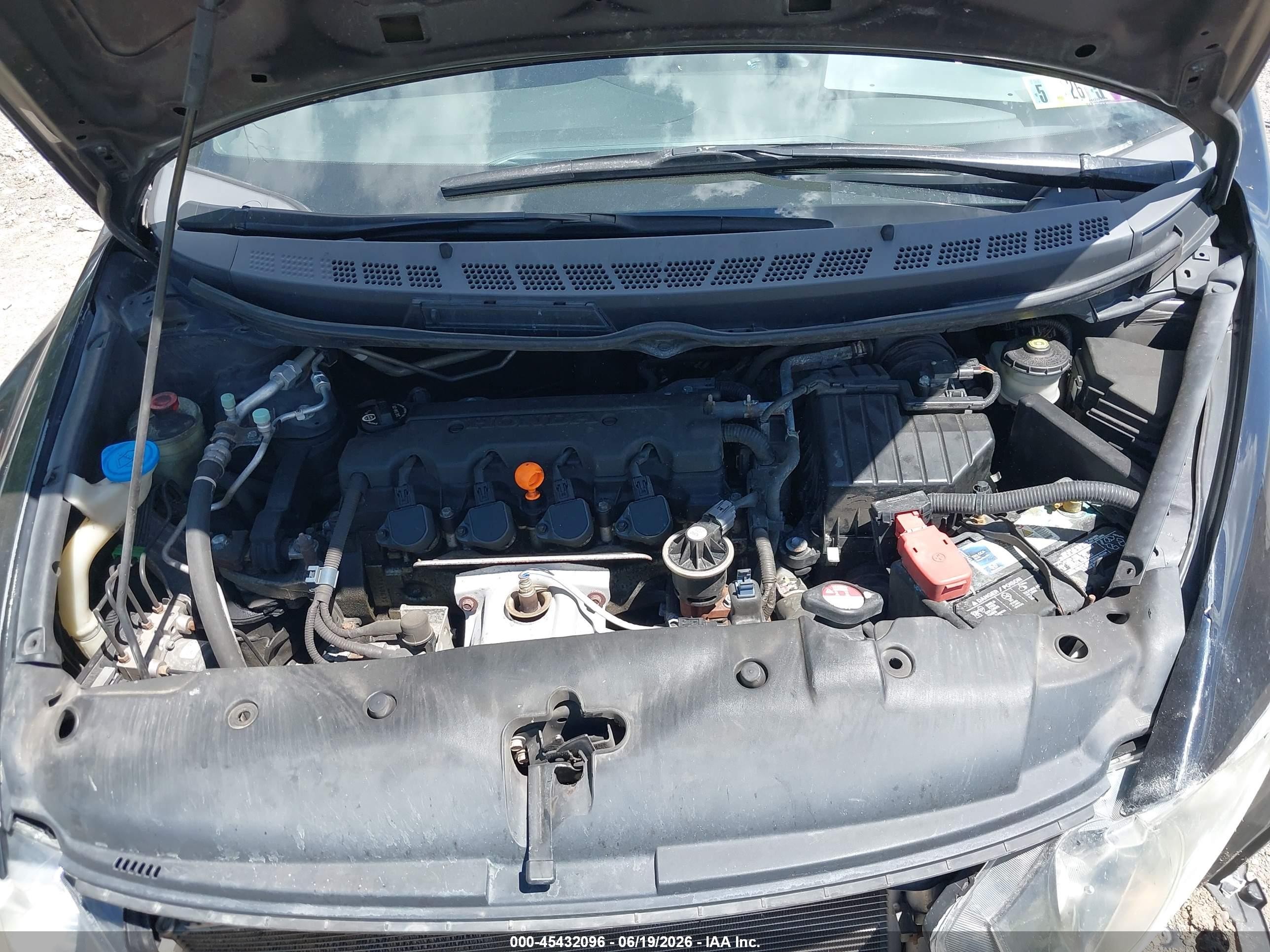 2008 Honda Civic Lx Черный vin: 2HGFA16598H301598