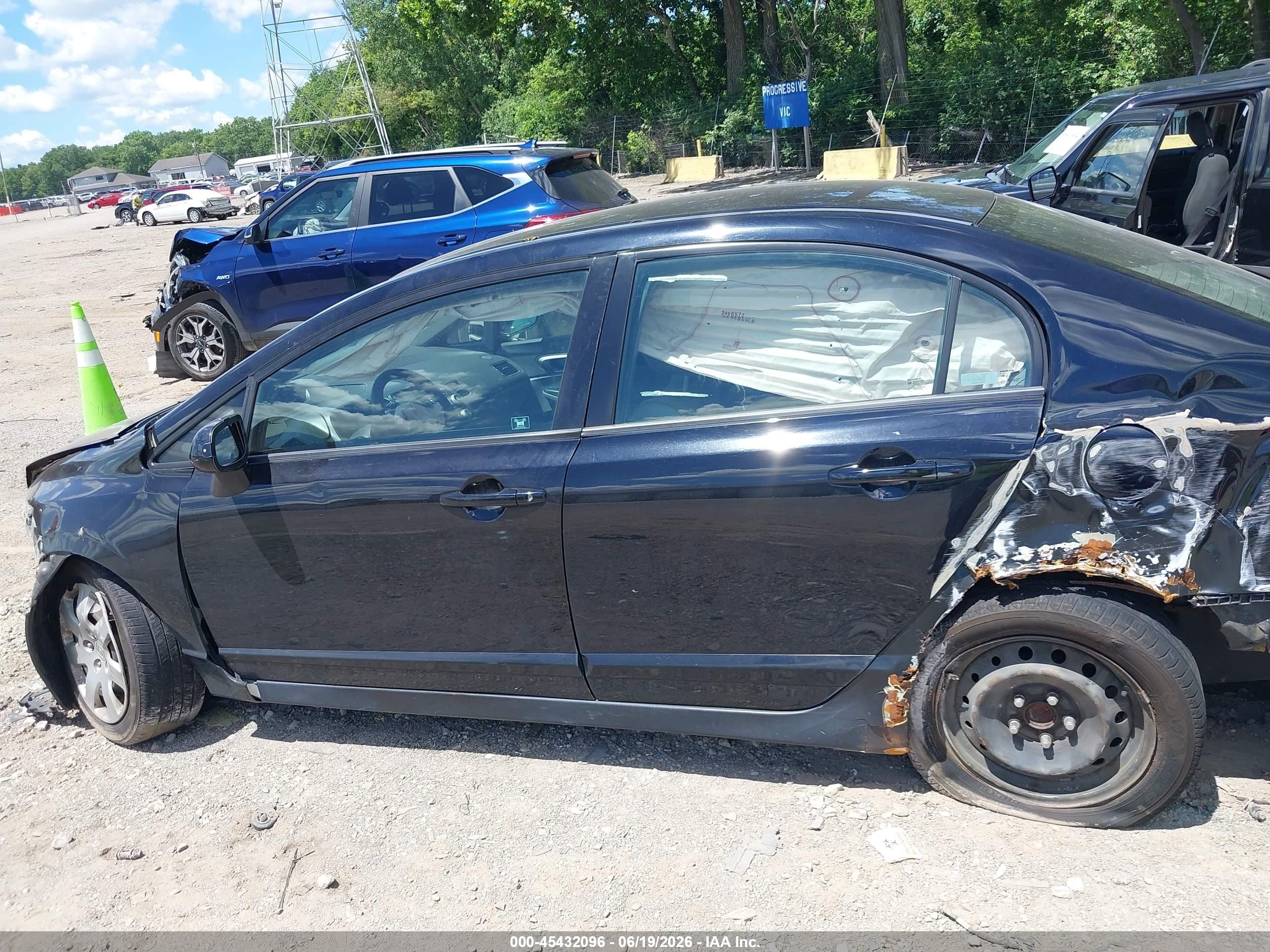 2008 Honda Civic Lx Черный vin: 2HGFA16598H301598