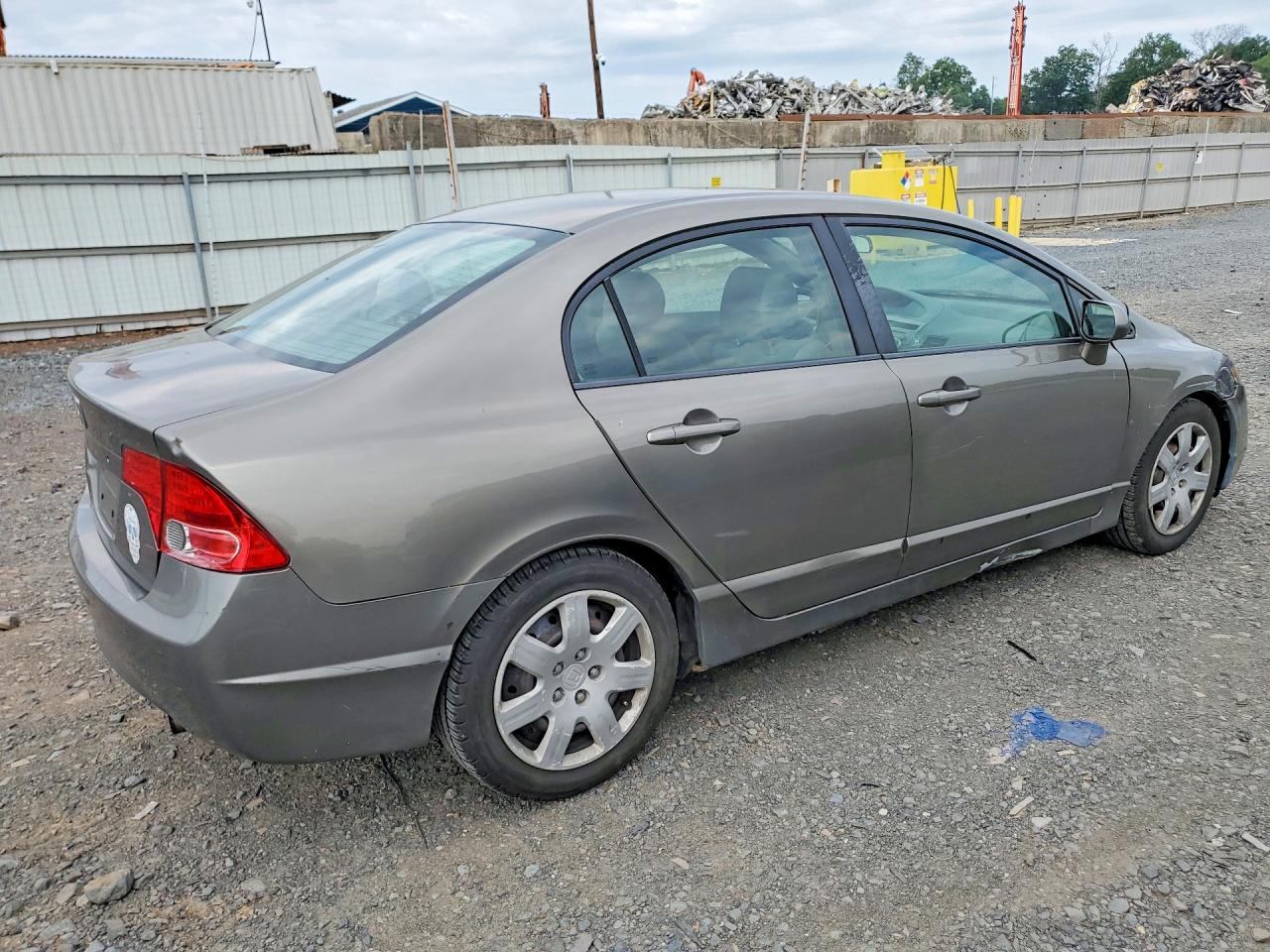 2008 Honda Civic Lx Gray vin: 2HGFA16598H320104