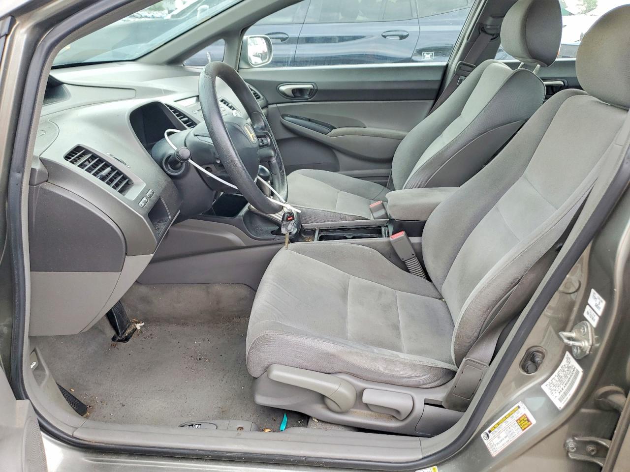 2008 Honda Civic Lx Gray vin: 2HGFA16598H320104