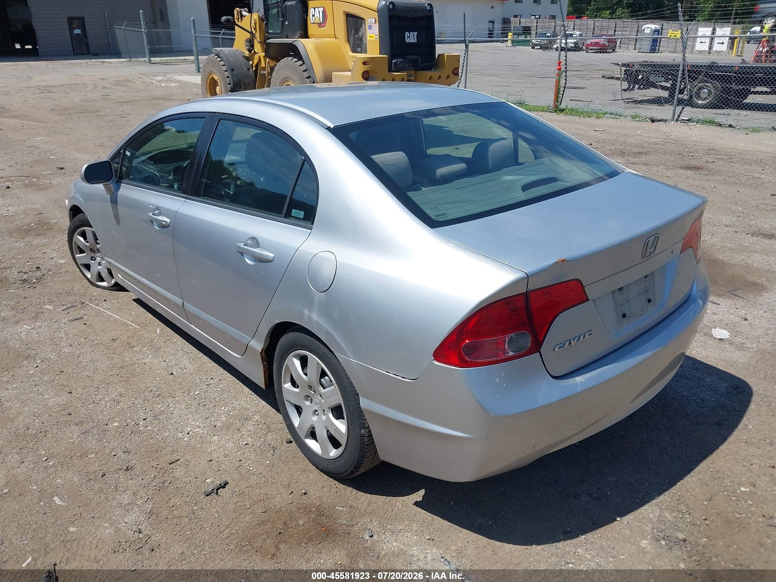 2008 Honda Civic Lx Серый vin: 2HGFA16598H322855