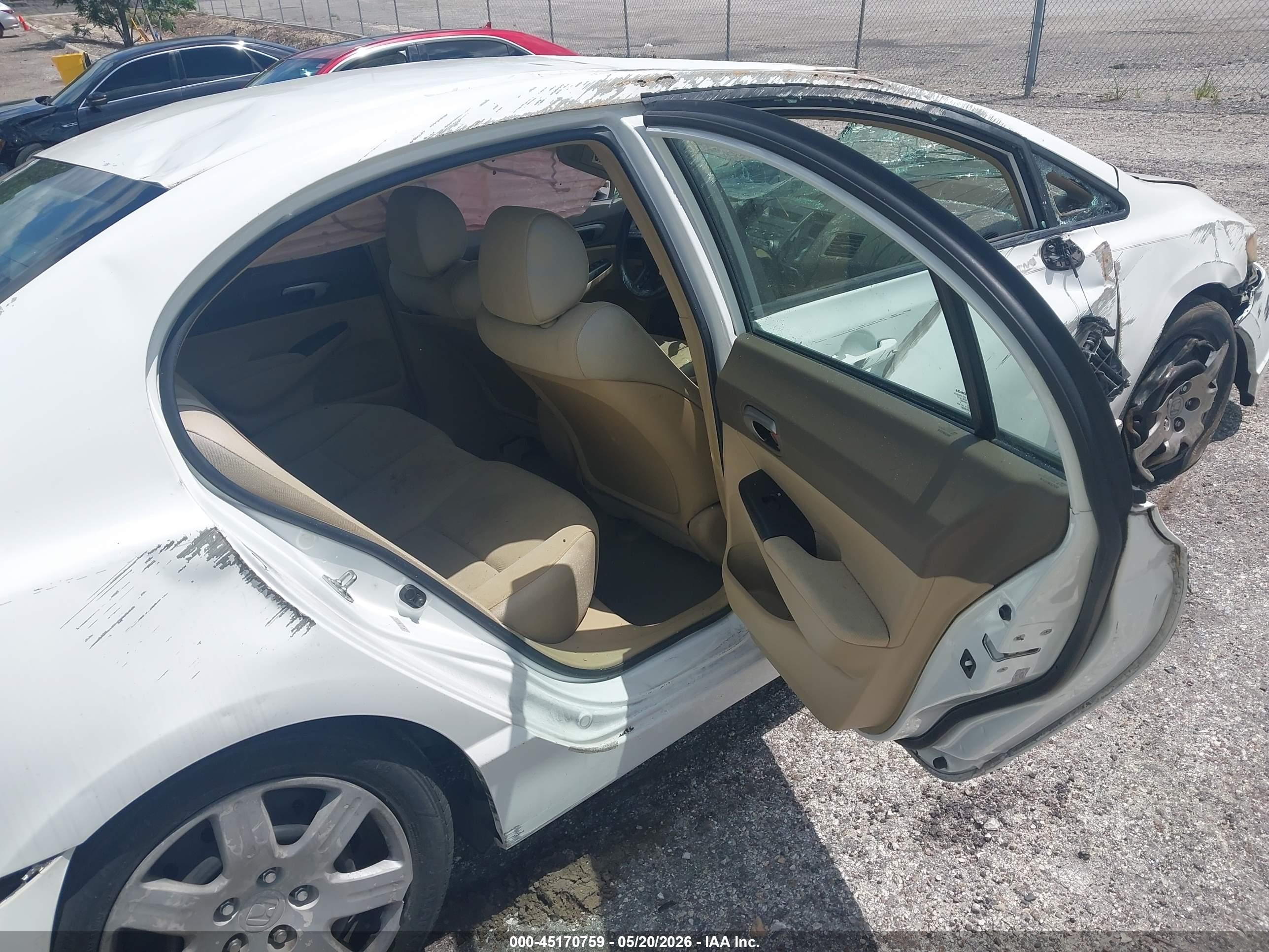 2008 Honda Civic Lx White vin: 2HGFA16598H326906