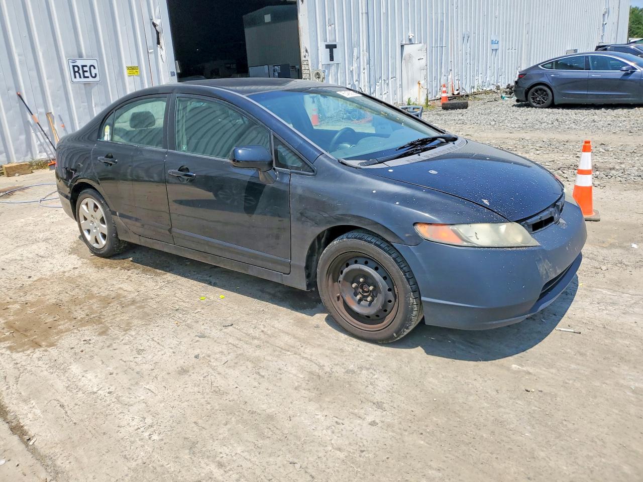 2008 Honda Civic Lx Black vin: 2HGFA16598H335671