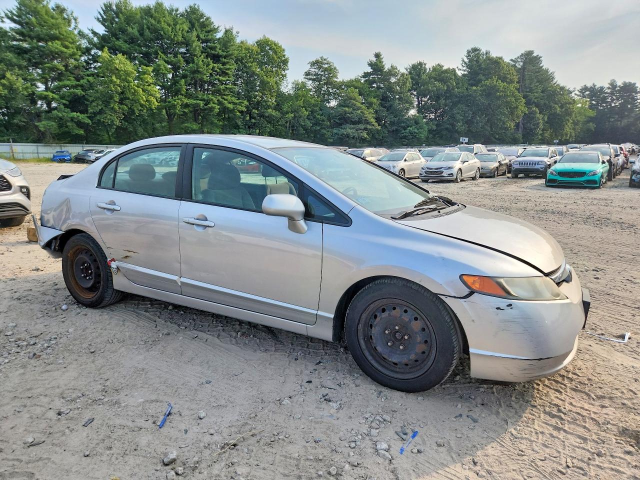 2008 Honda Civic Lx Silver vin: 2HGFA16598H336402