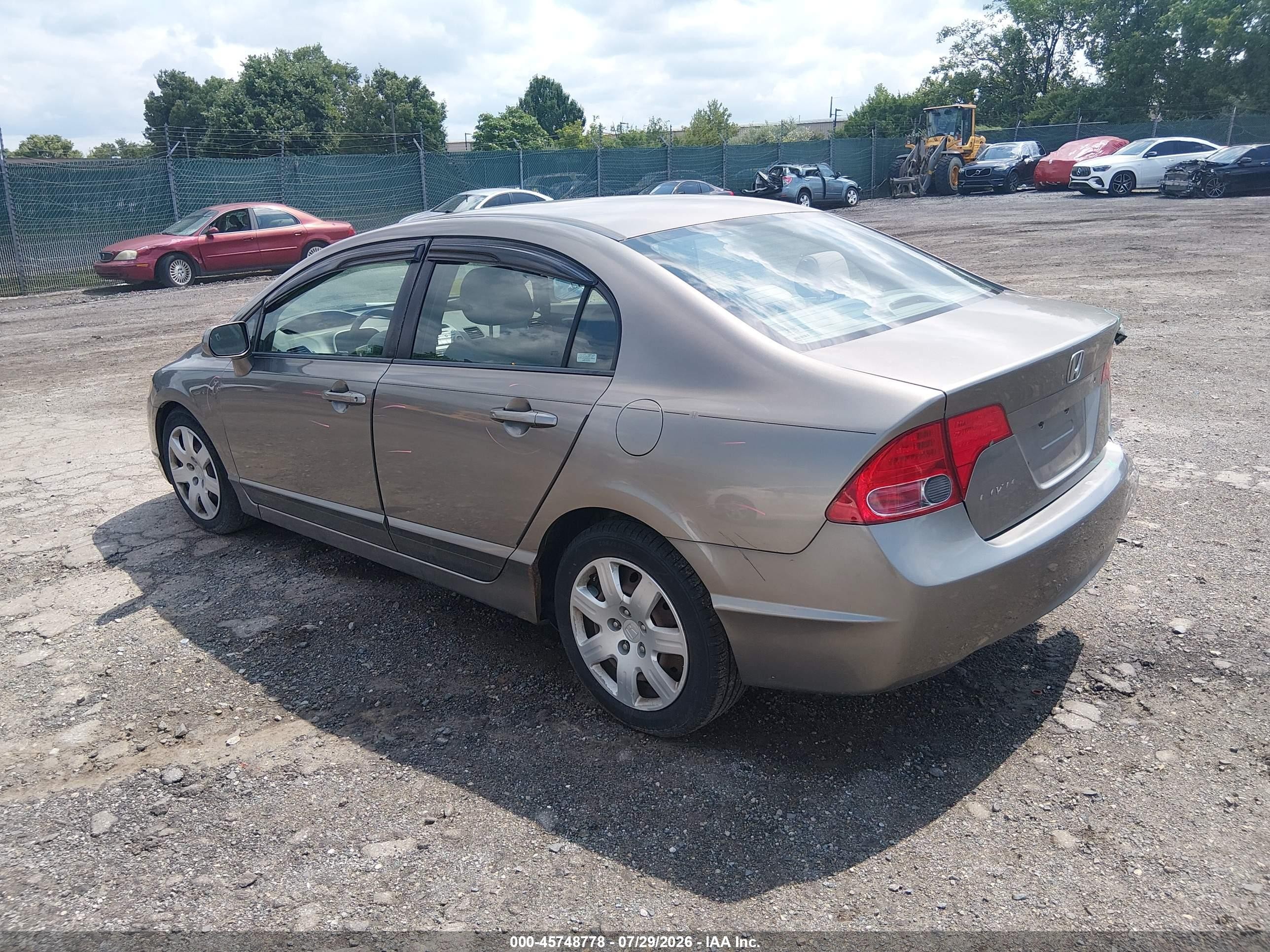 2008 Honda Civic Lx Brown vin: 2HGFA16598H348713