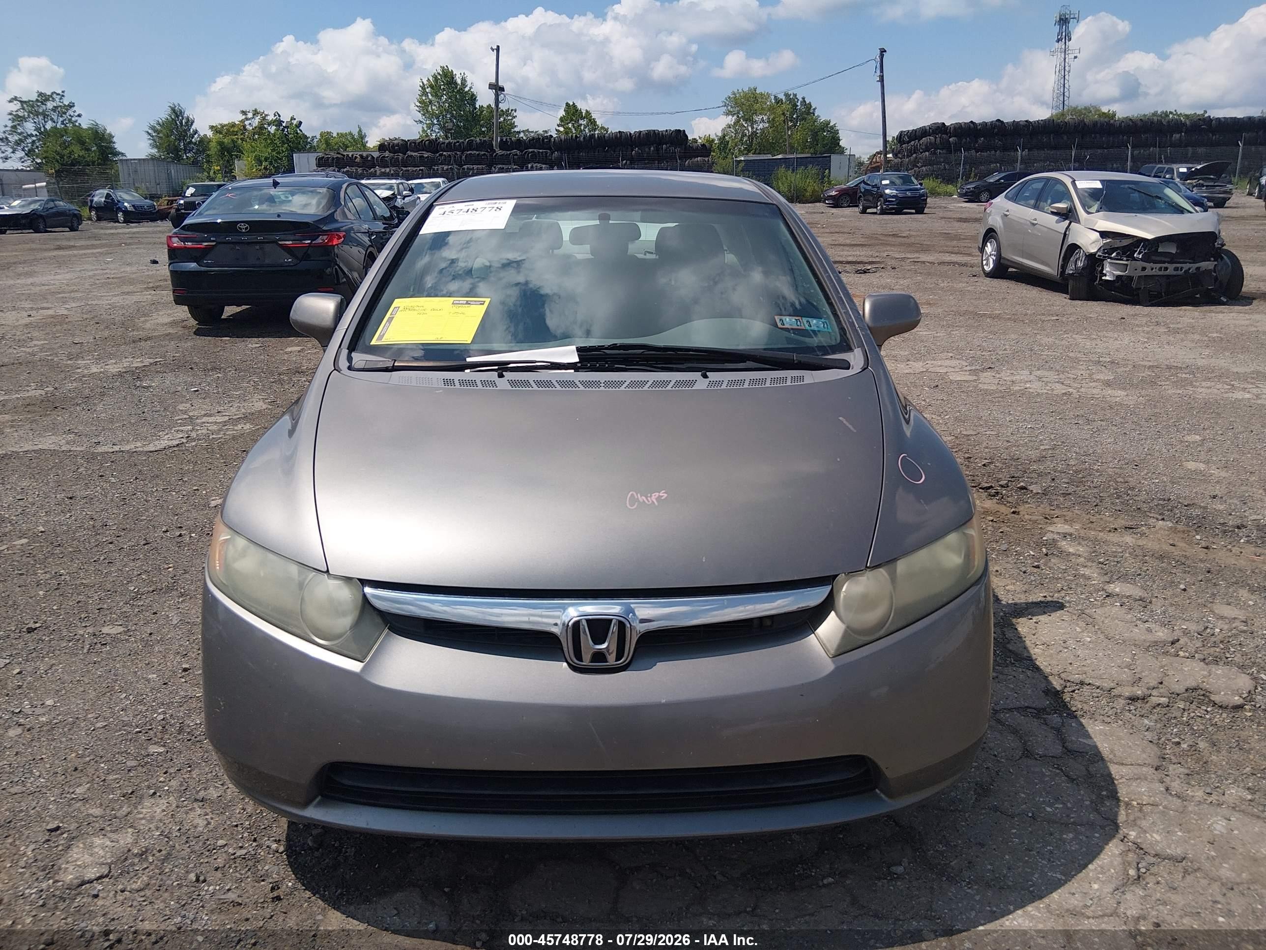 2008 Honda Civic Lx Brown vin: 2HGFA16598H348713