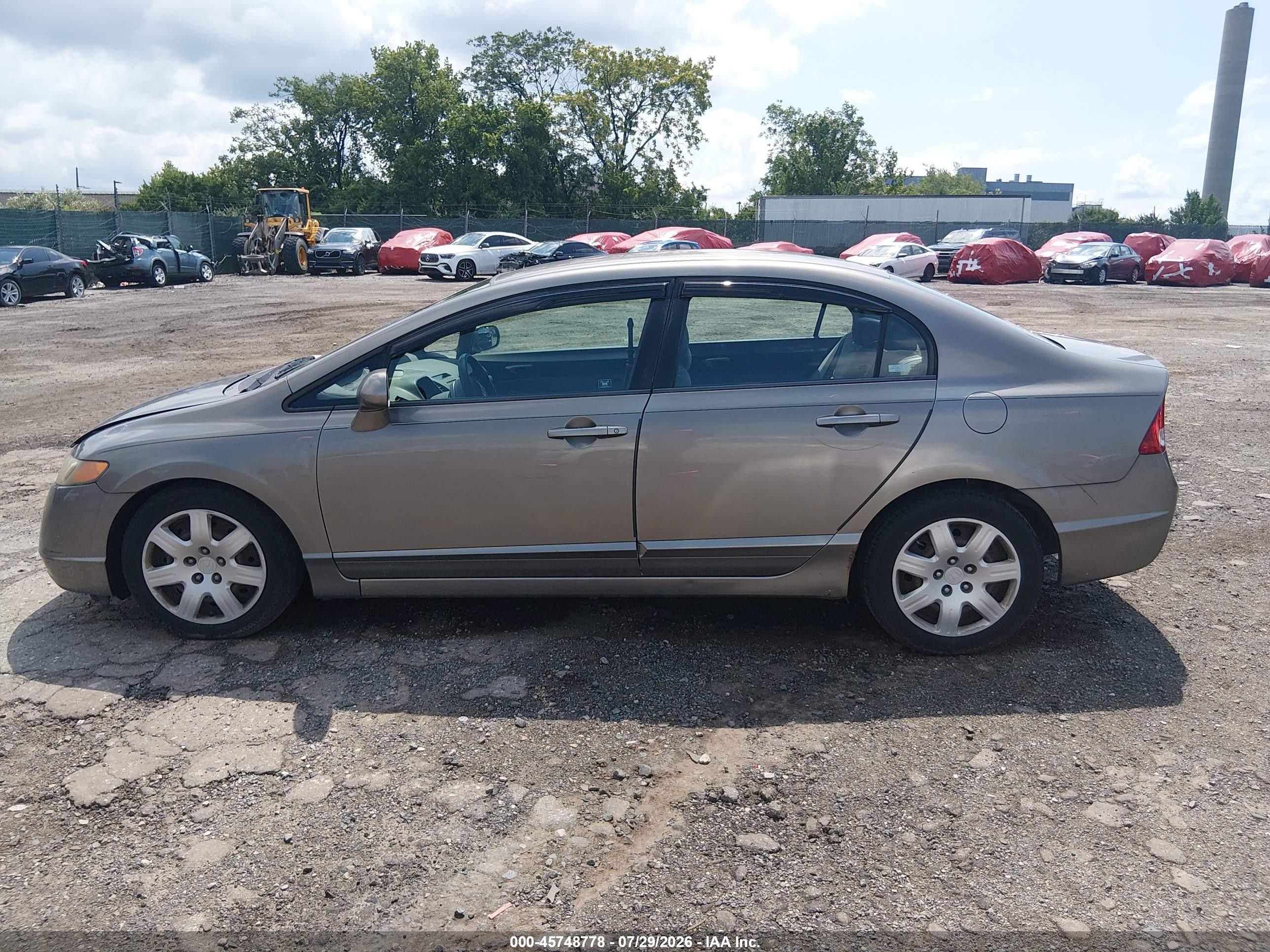 2008 Honda Civic Lx Brown vin: 2HGFA16598H348713