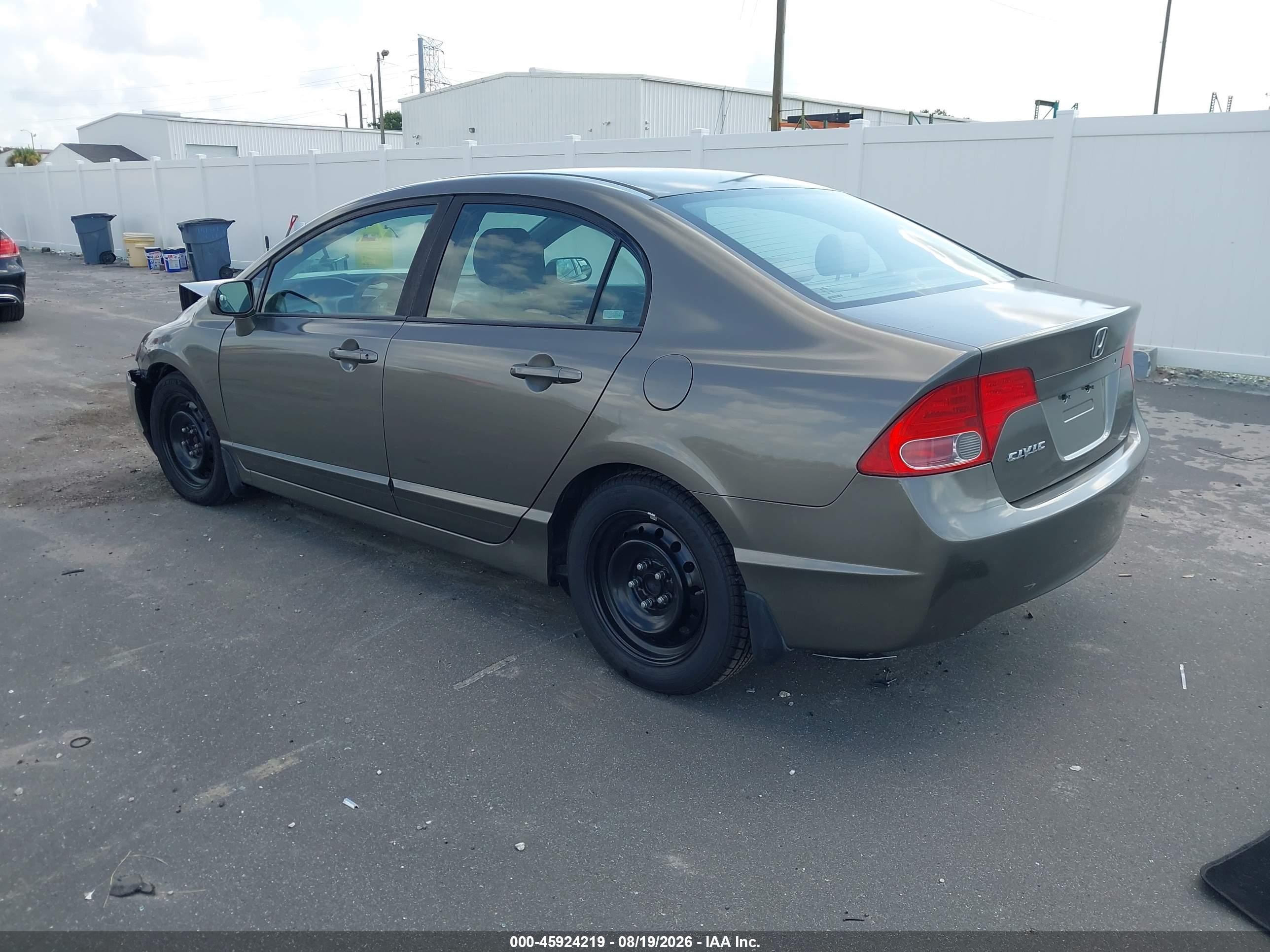 2008 Honda Civic Lx Gray vin: 2HGFA16598H351420
