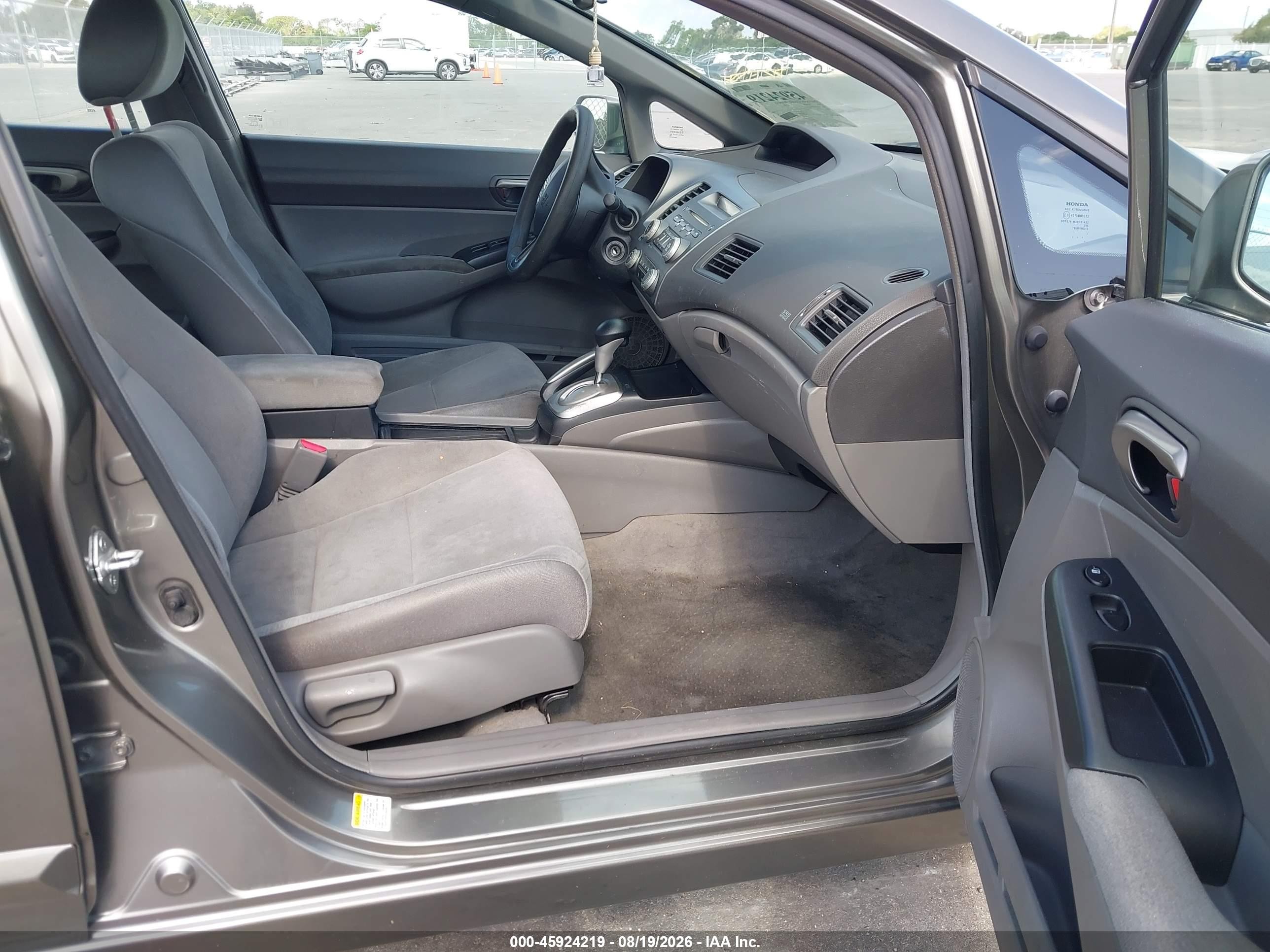 2008 Honda Civic Lx Gray vin: 2HGFA16598H351420