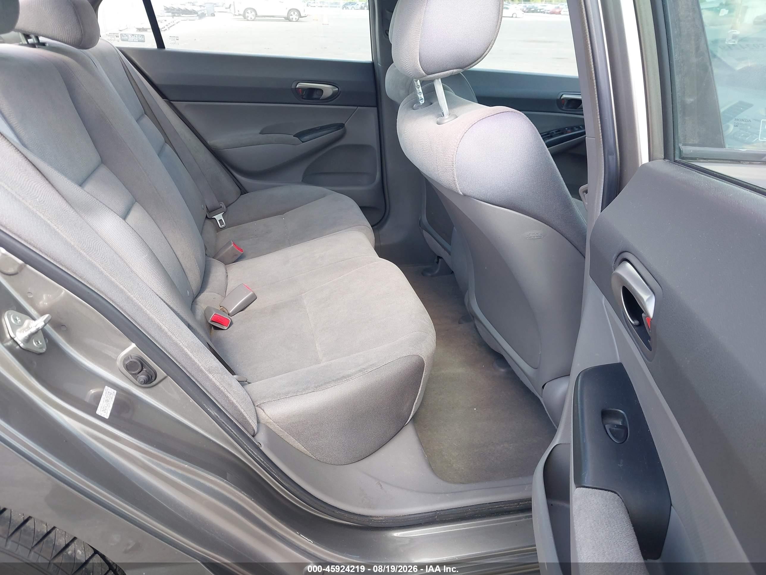 2008 Honda Civic Lx Gray vin: 2HGFA16598H351420