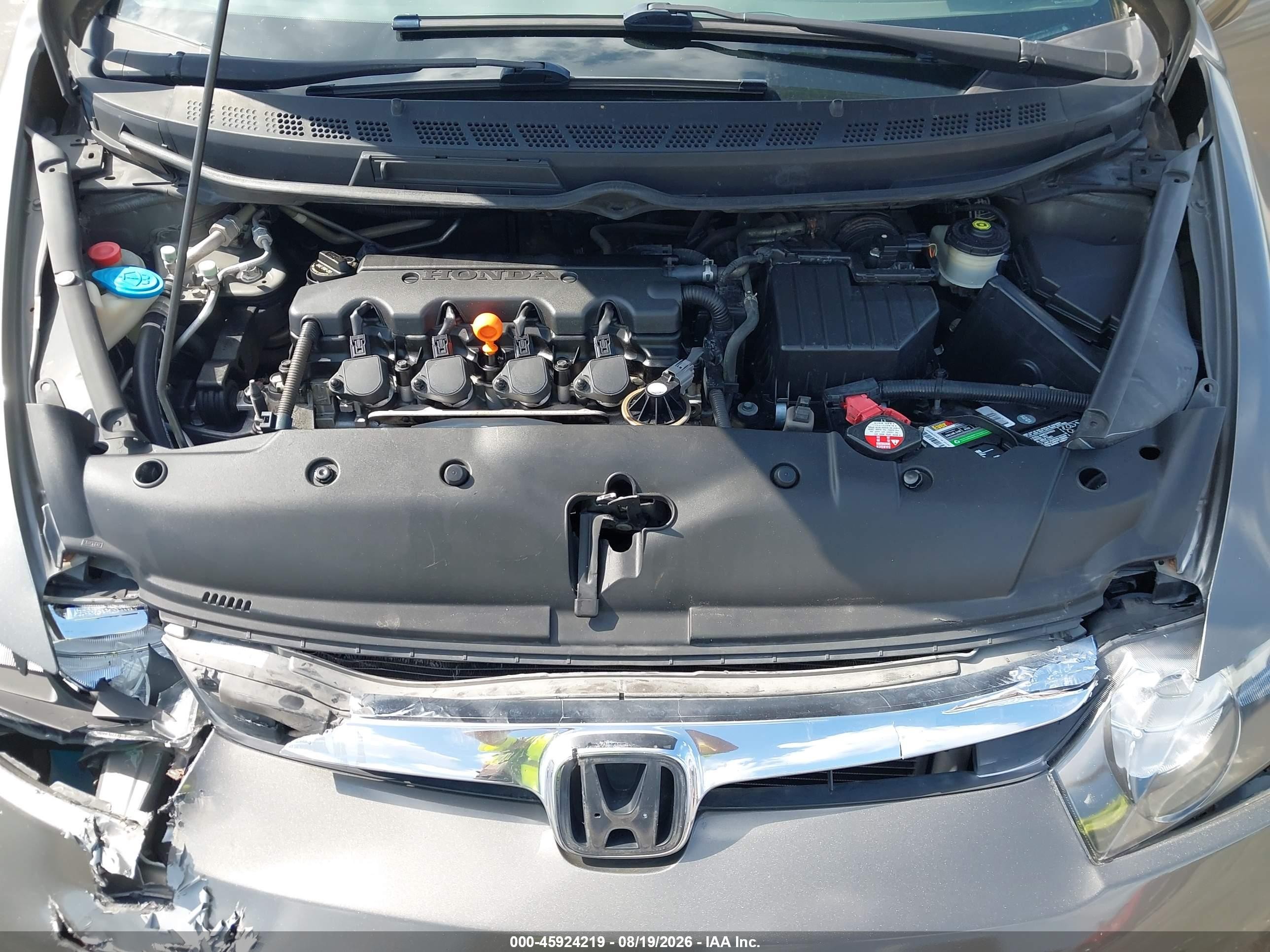 2008 Honda Civic Lx Gray vin: 2HGFA16598H351420