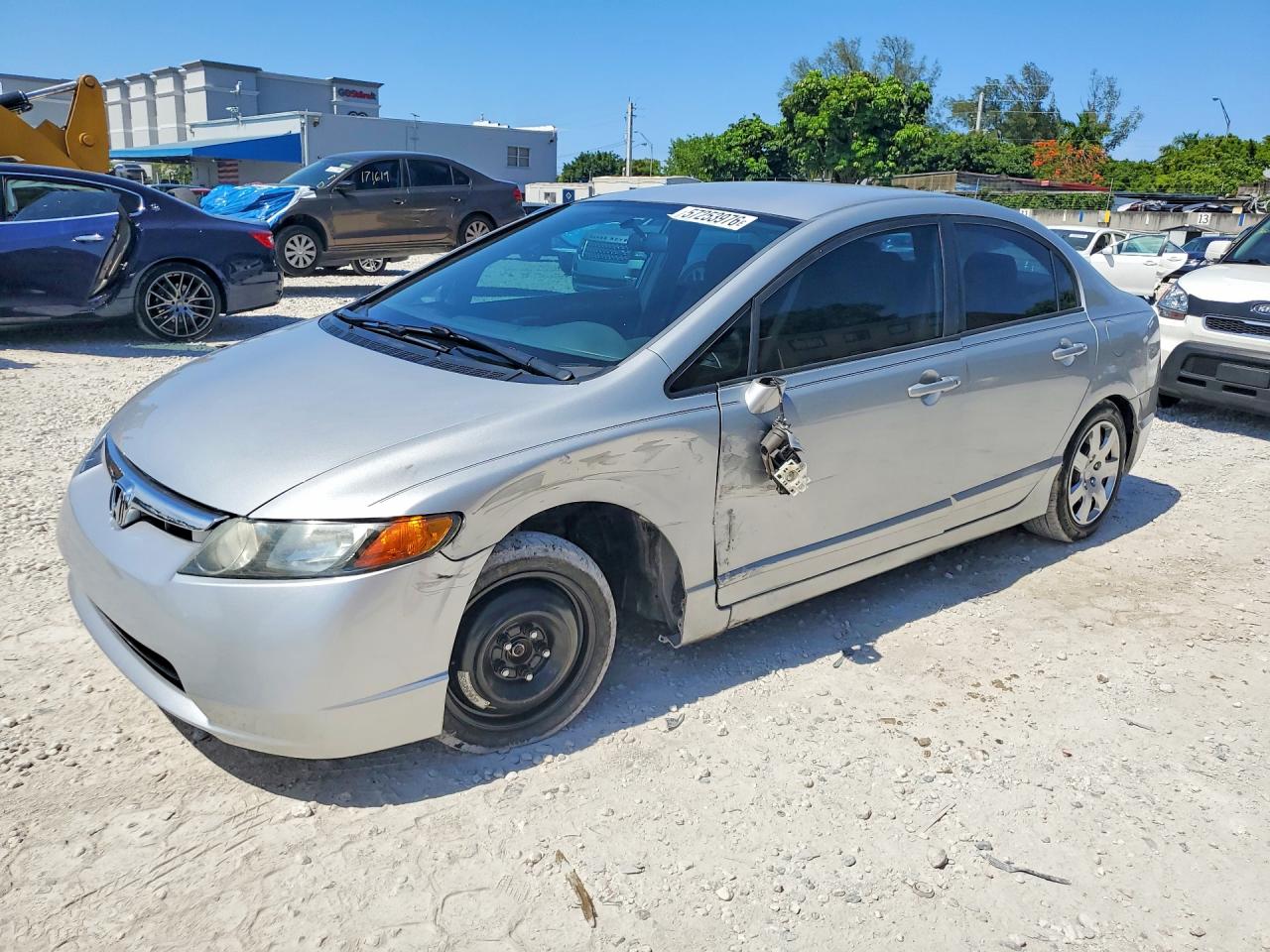 2008 Honda Civic Lx Silver vin: 2HGFA16598H356620