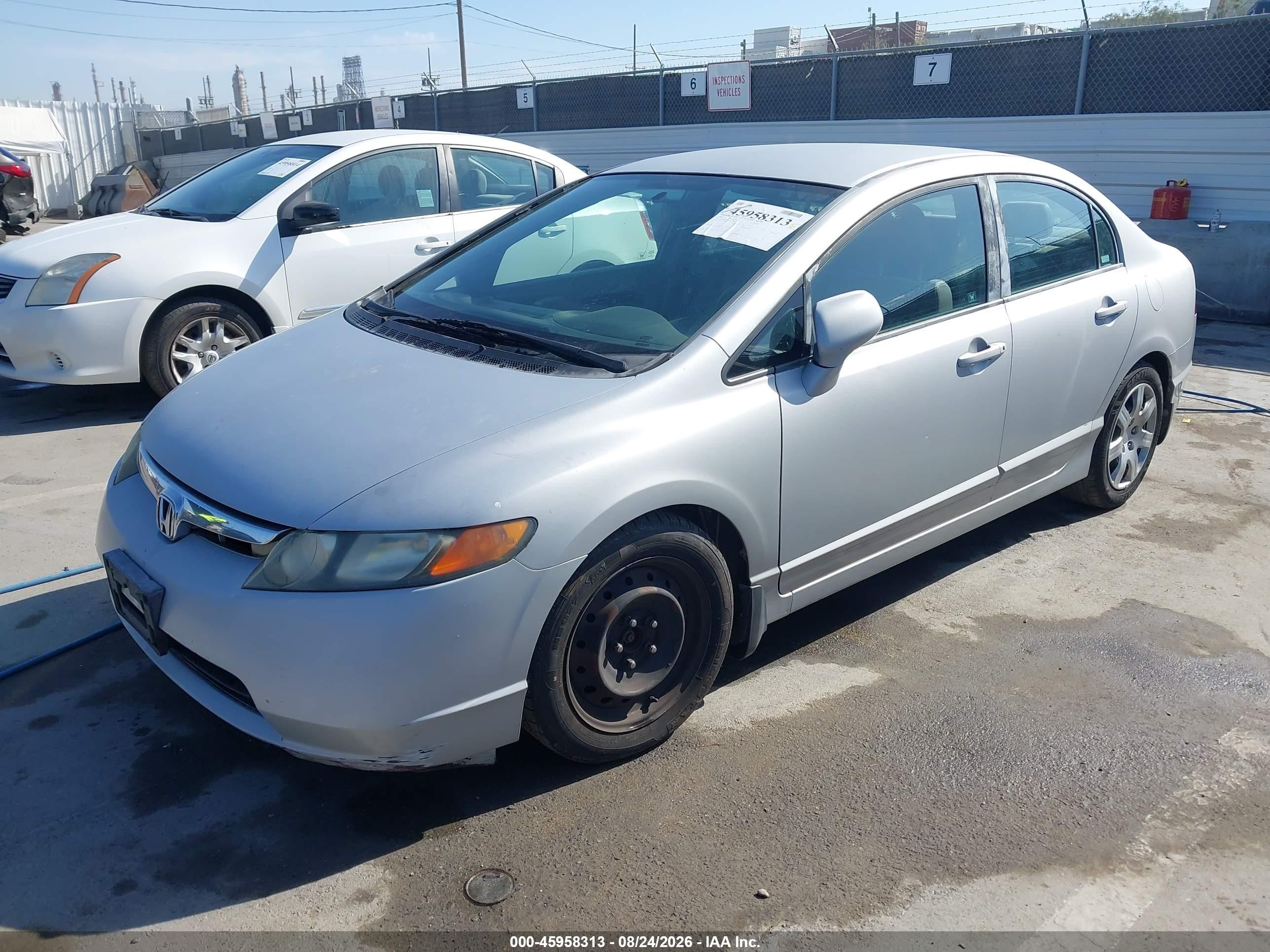 2008 Honda Civic Lx Silver vin: 2HGFA16598H505074