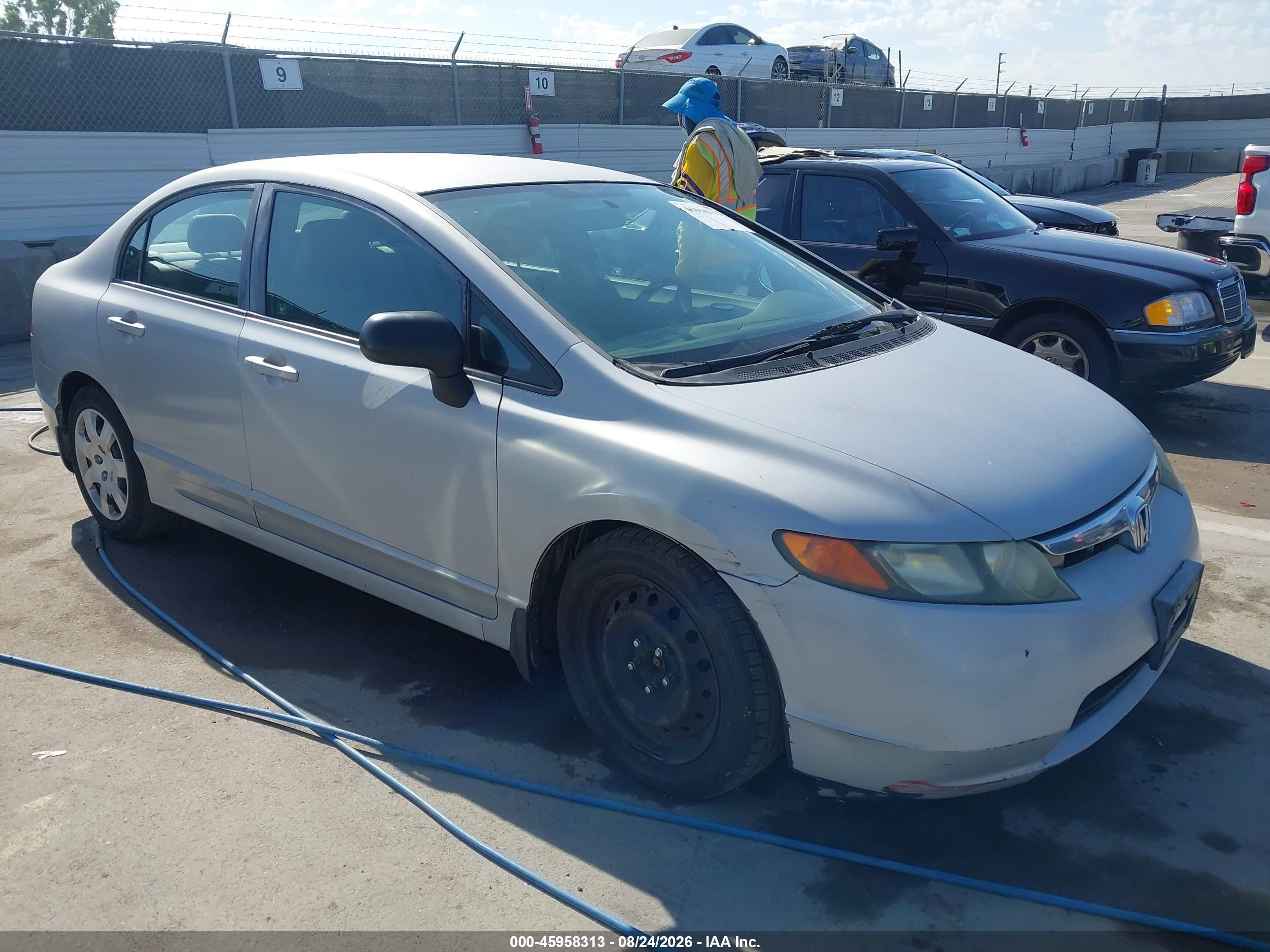 2008 Honda Civic Lx Silver vin: 2HGFA16598H505074