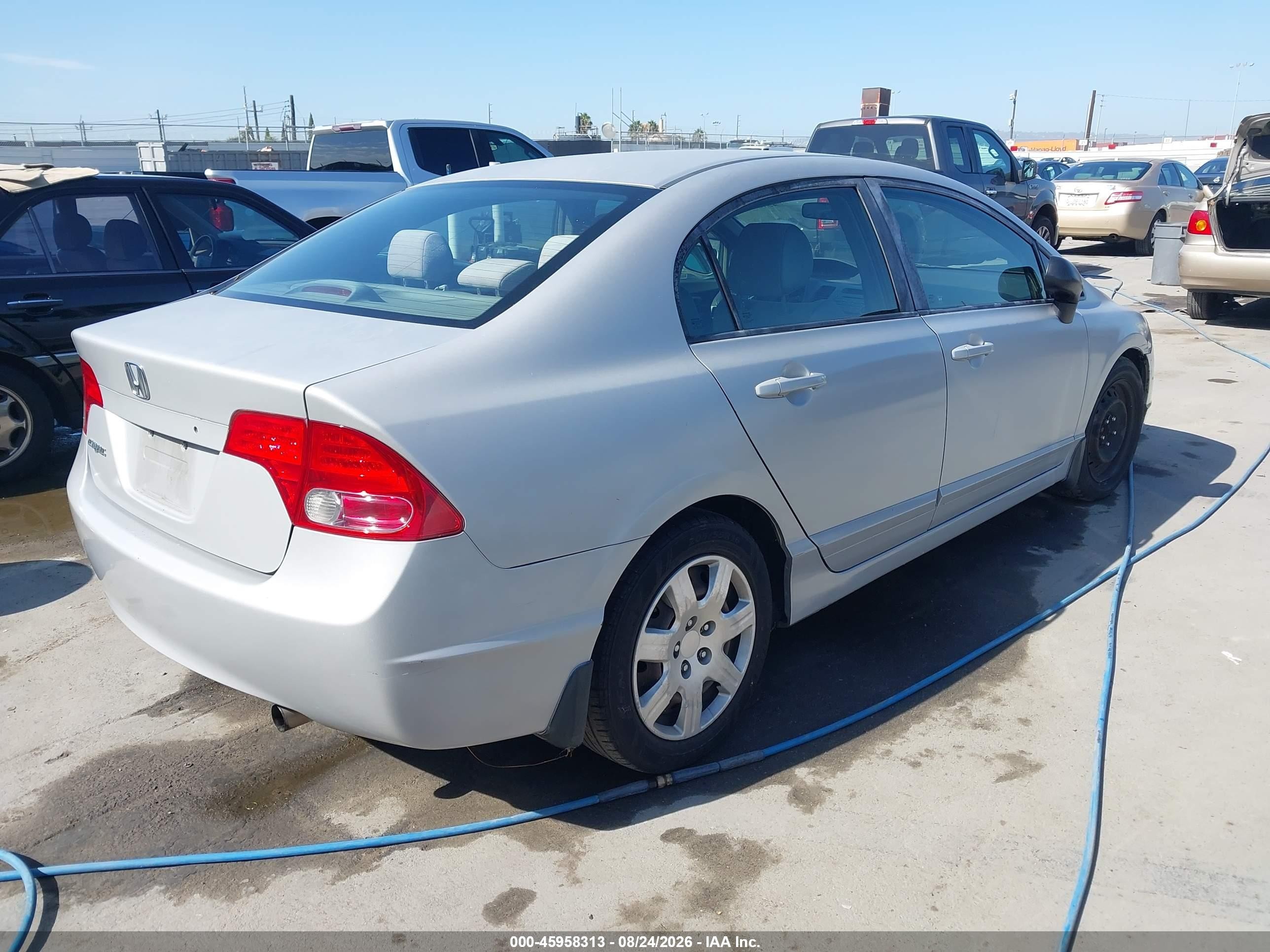 2008 Honda Civic Lx Silver vin: 2HGFA16598H505074
