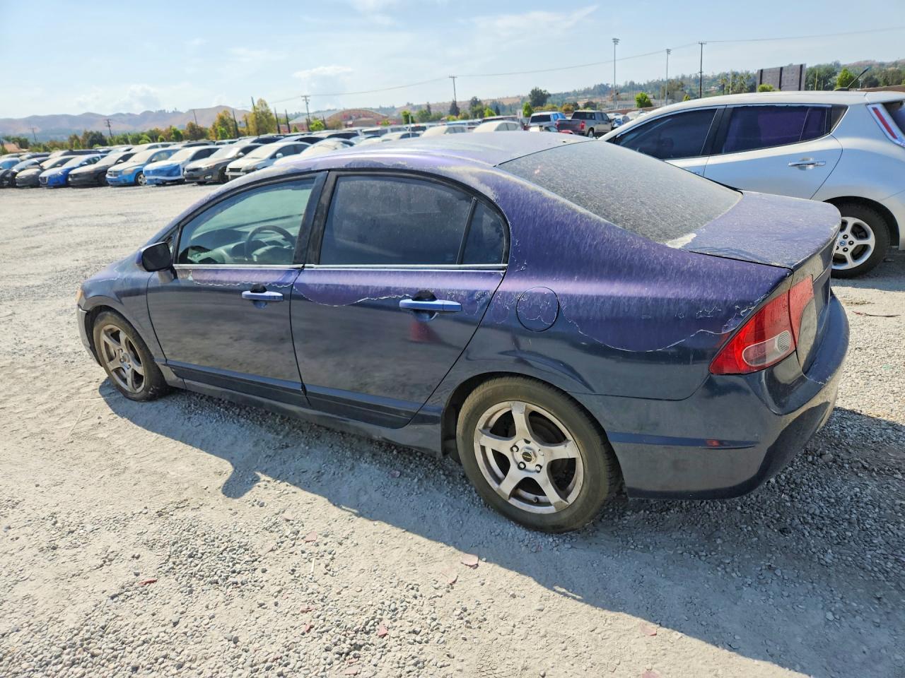 2008 Honda Civic Lx Blue vin: 2HGFA16598H521856