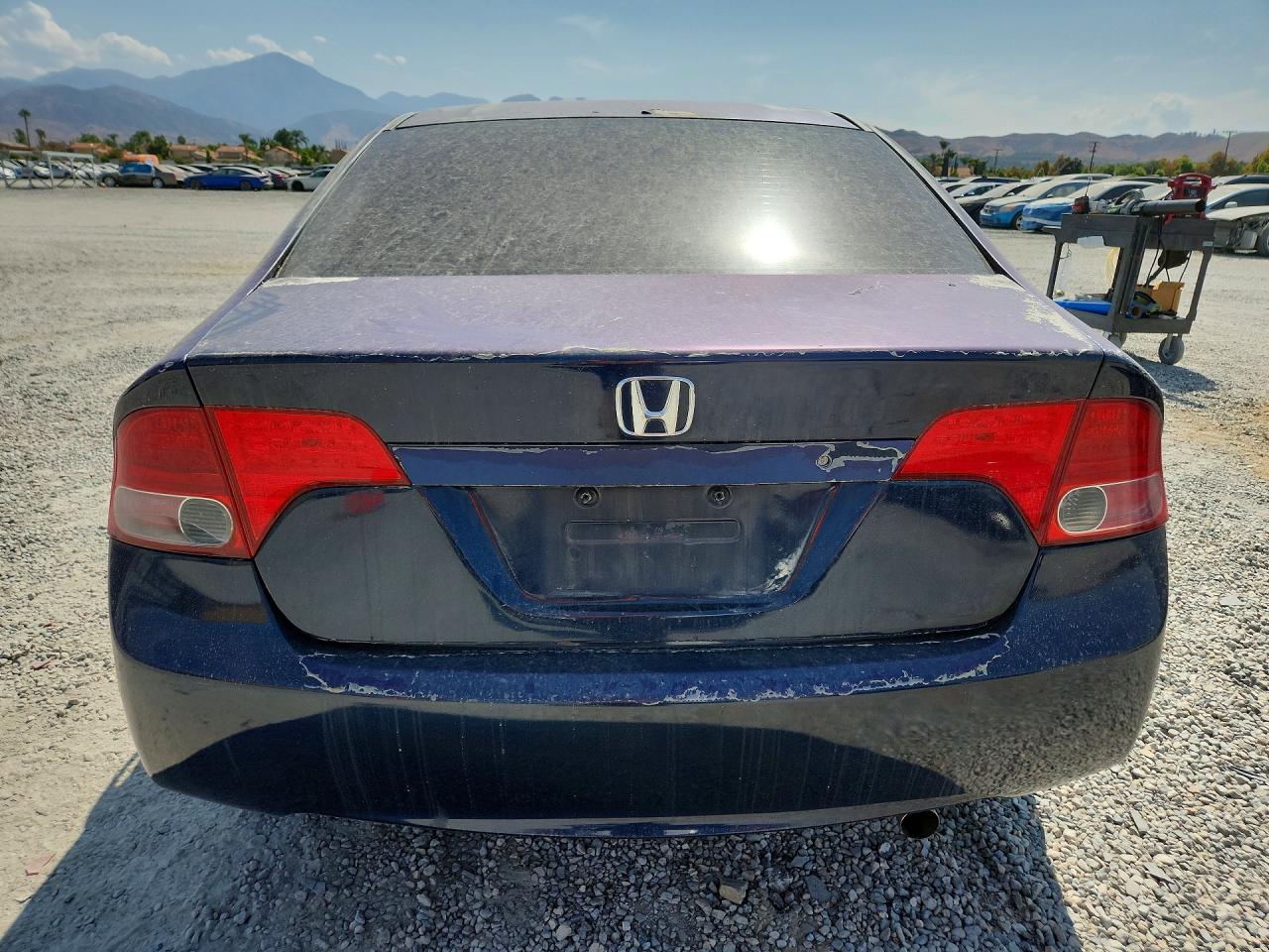 2008 Honda Civic Lx Blue vin: 2HGFA16598H521856