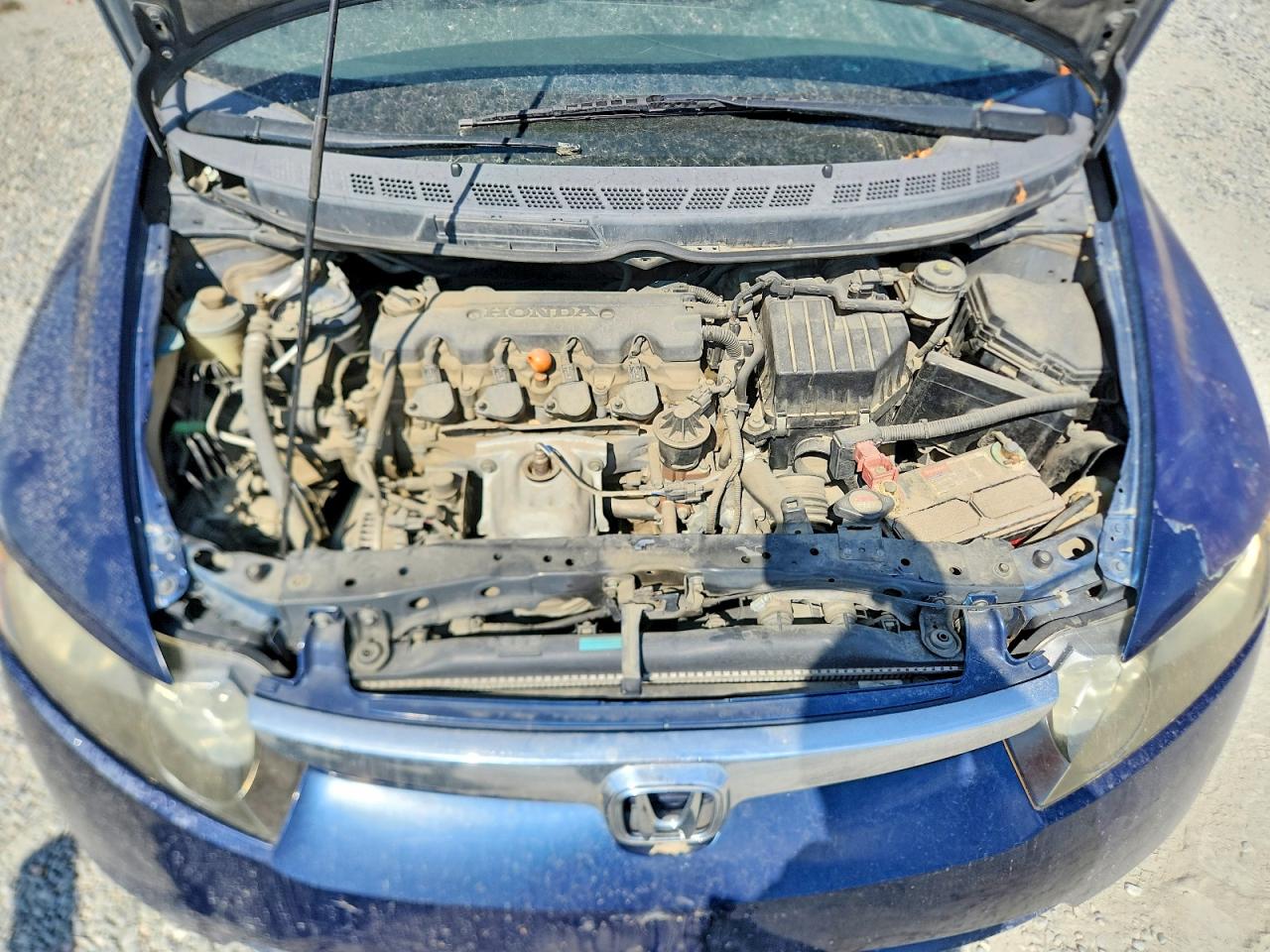 2008 Honda Civic Lx Blue vin: 2HGFA16598H521856