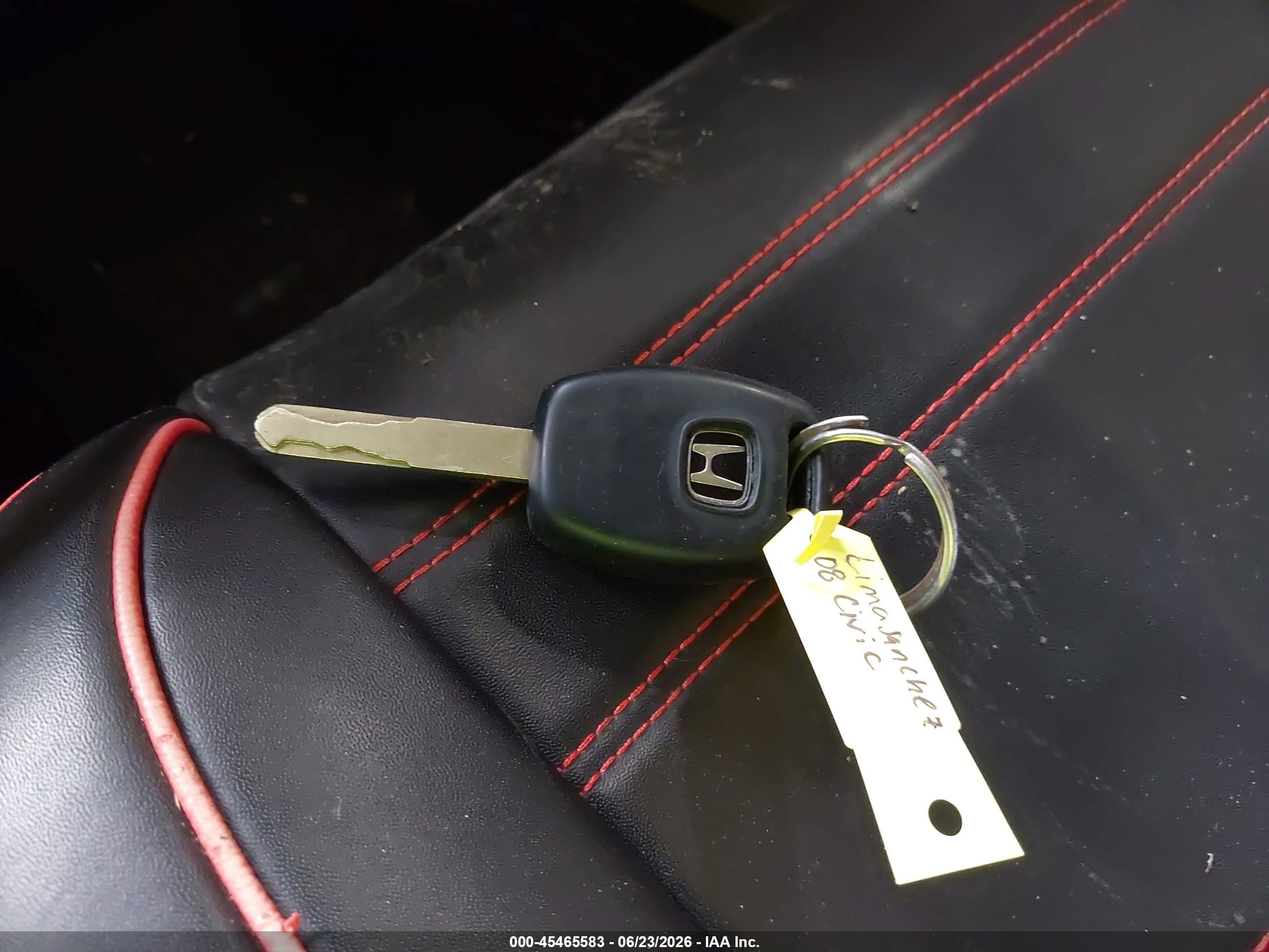 2008 Honda Civic Lx Red vin: 2HGFA16598H529102