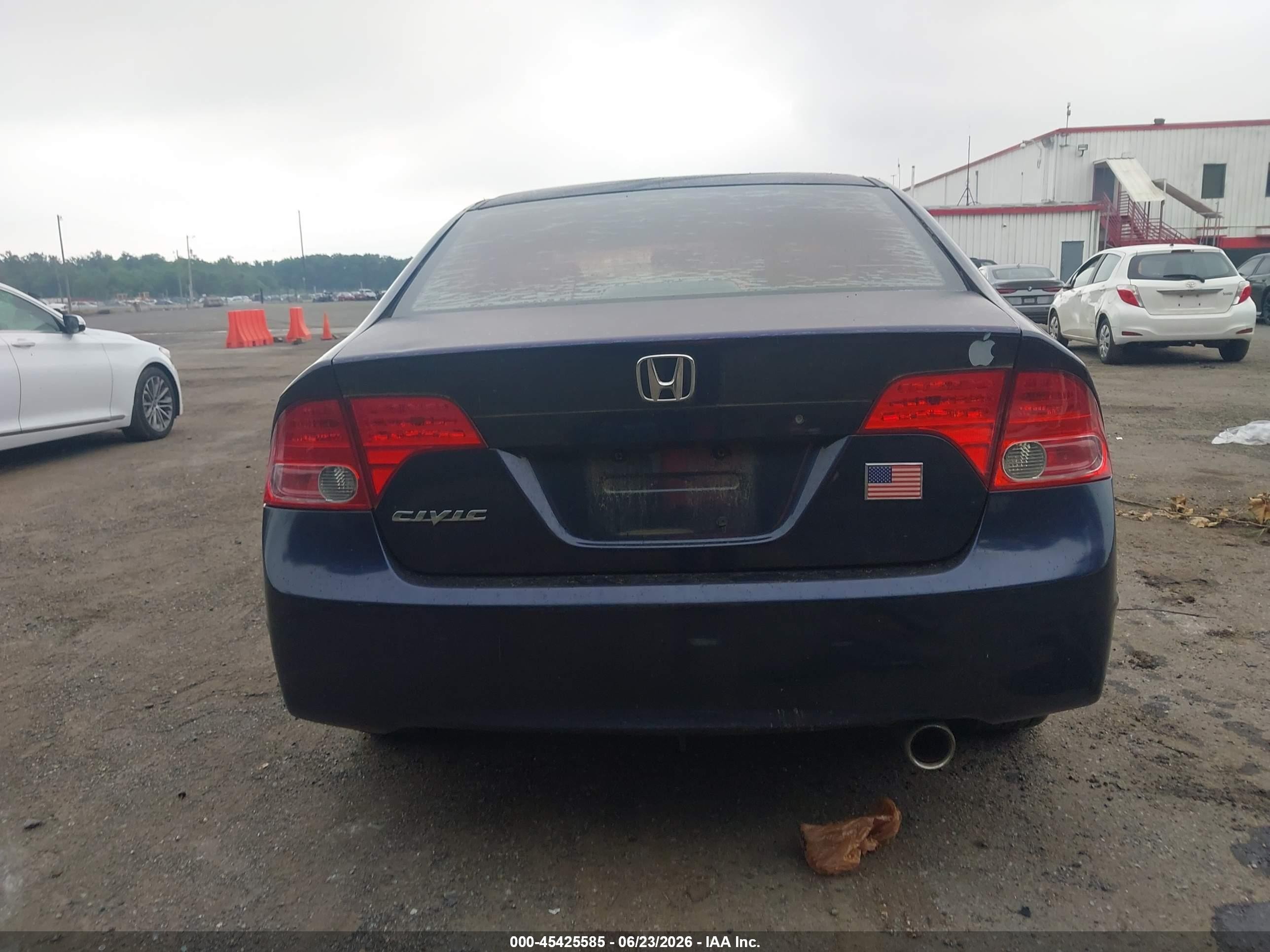2008 Honda Civic Lx Dark Blue vin: 2HGFA16598H532422