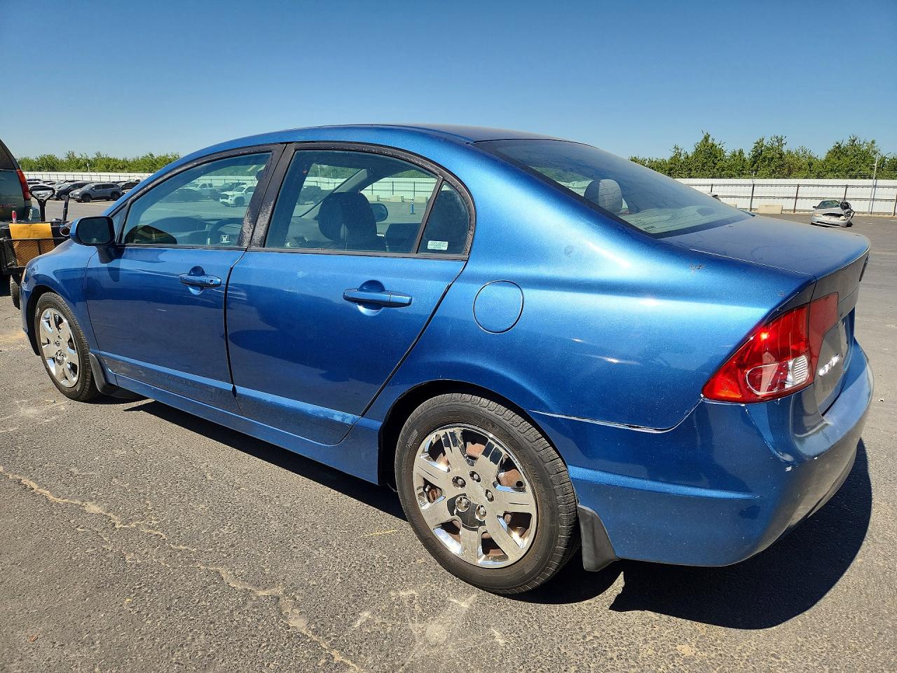 2008 Honda Civic Lx Blue vin: 2HGFA16598H534154