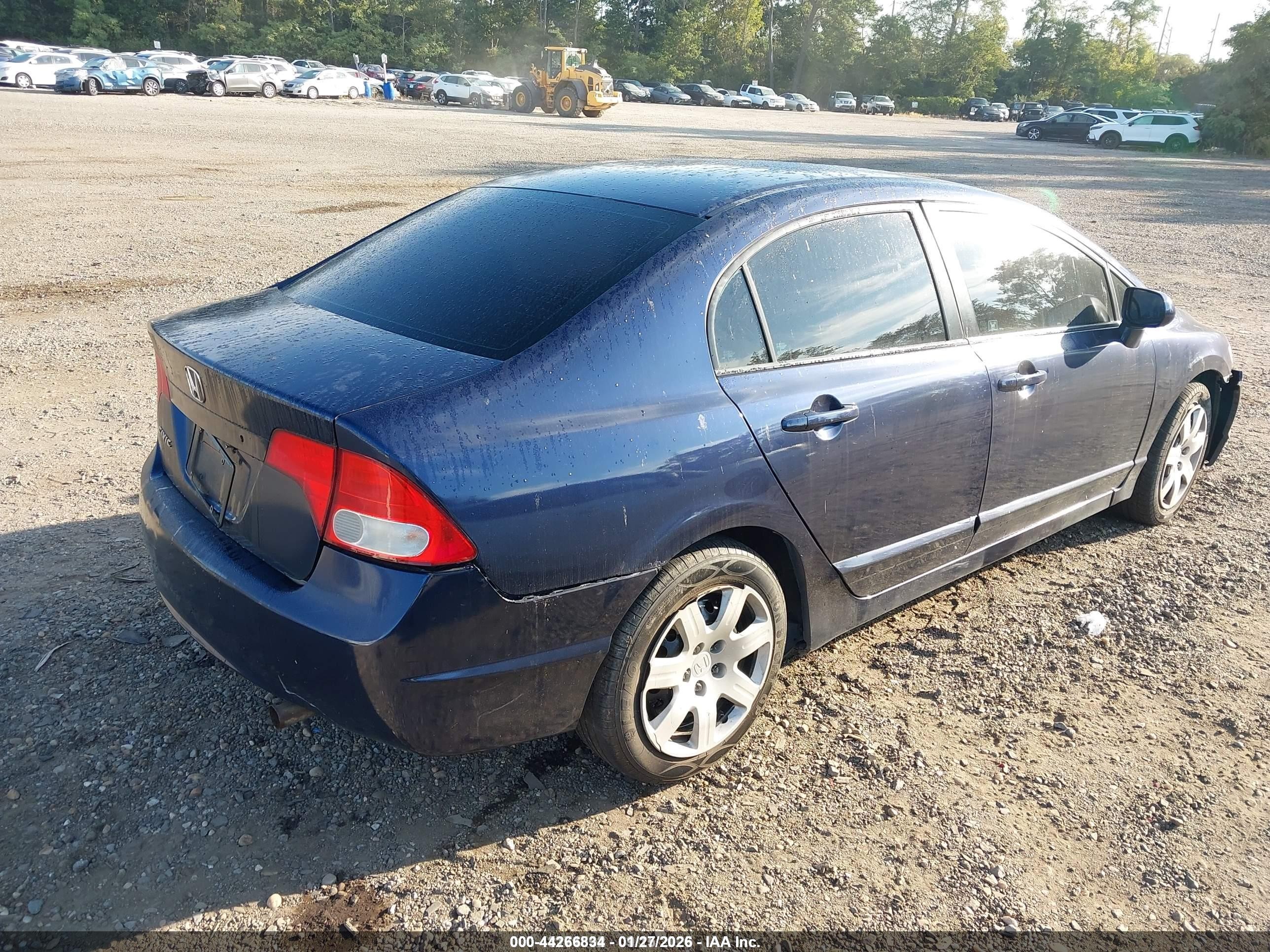 2008 Honda Civic Lx Blue vin: 2HGFA16598H534607