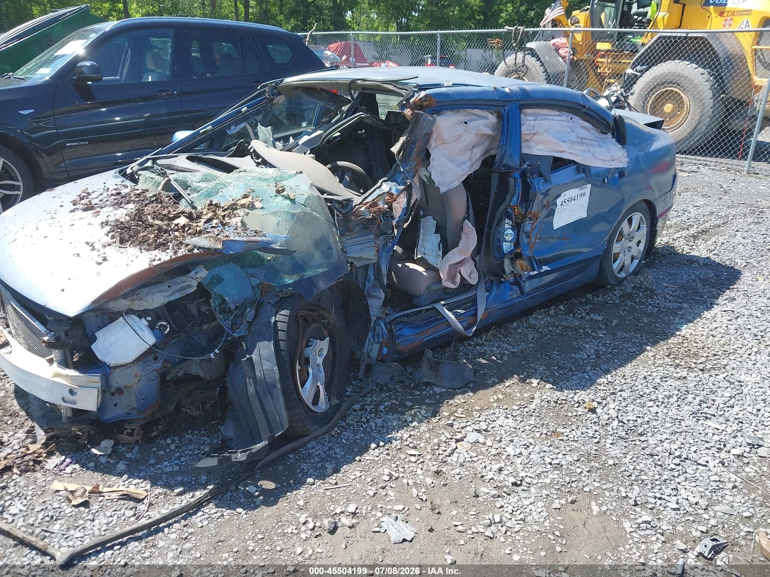 2008 Honda Civic Lx Blue vin: 2HGFA16598H535000
