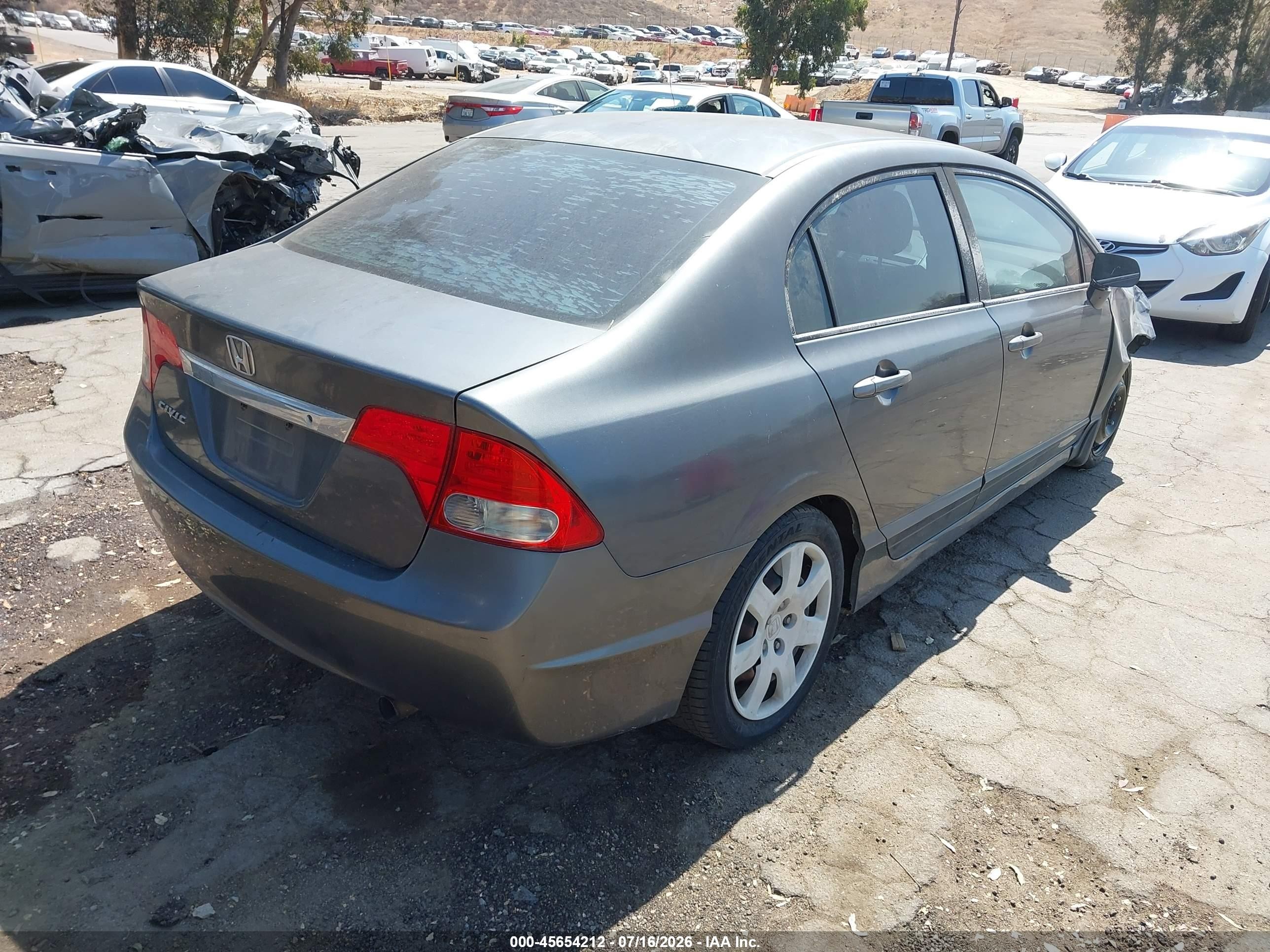 2009 Honda Civic Lx Серый vin: 2HGFA16599H305913