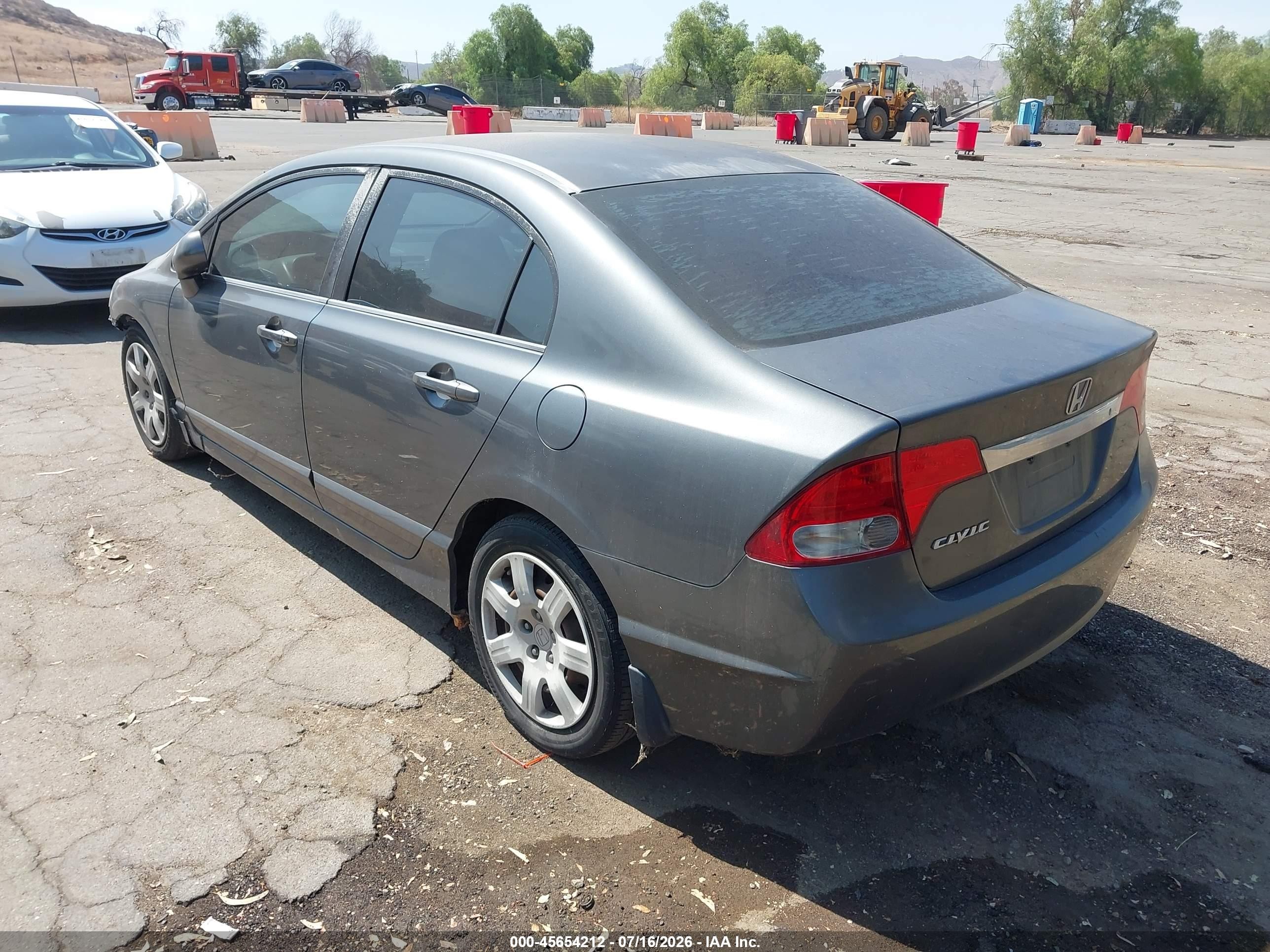 2009 Honda Civic Lx Серый vin: 2HGFA16599H305913