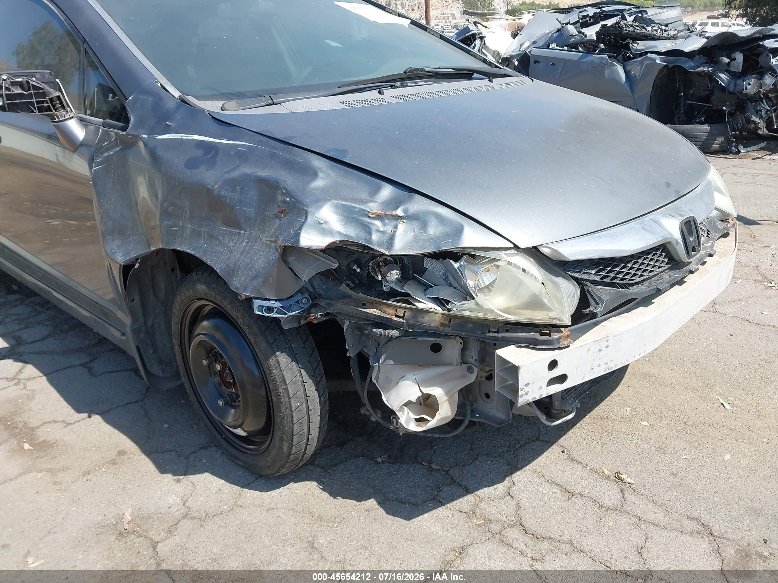 2009 Honda Civic Lx Серый vin: 2HGFA16599H305913