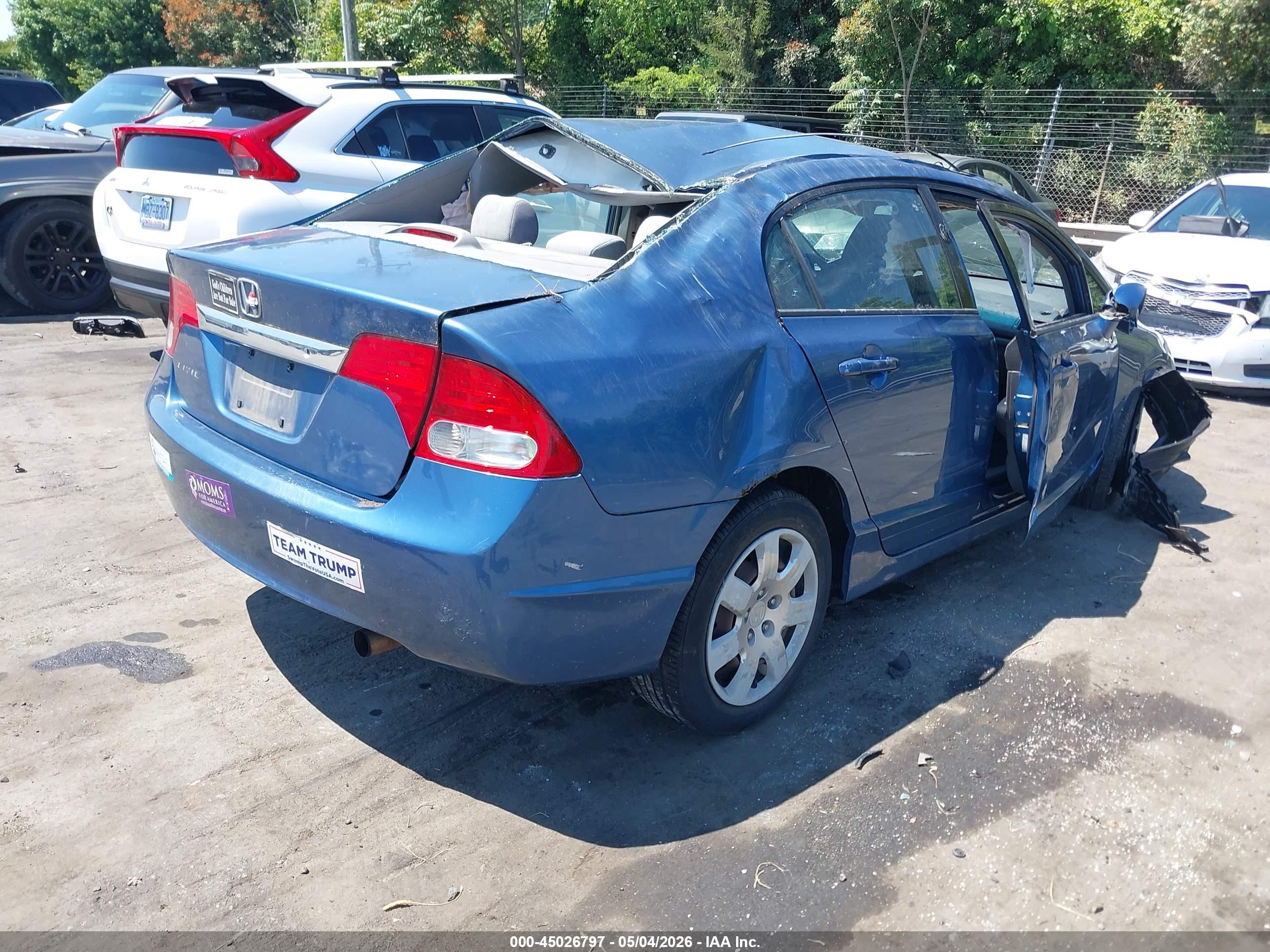 2009 Honda Civic Lx Blue vin: 2HGFA16599H327961