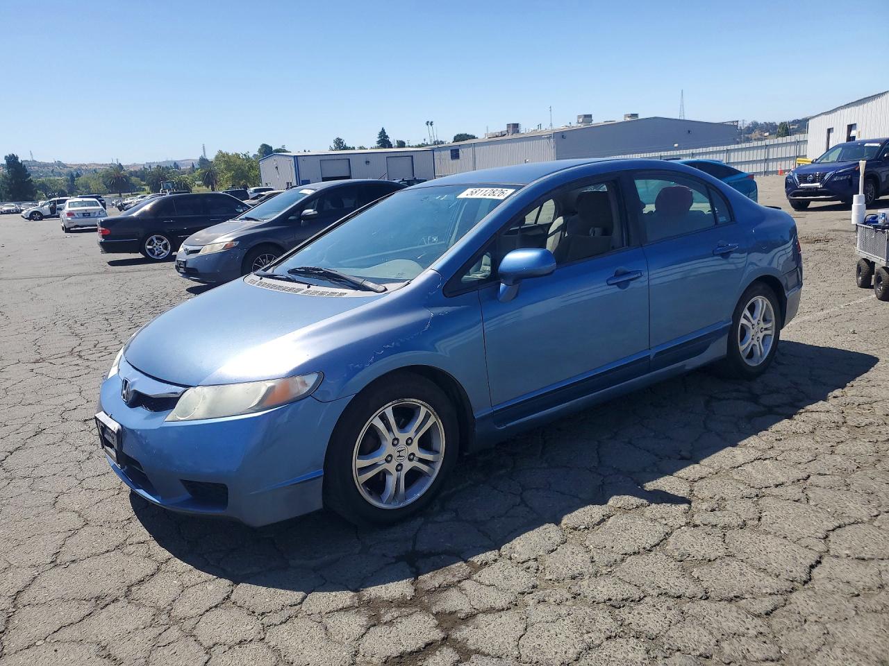 2009 Honda Civic Lx Blue vin: 2HGFA16599H329497