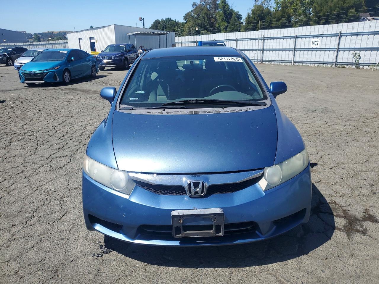 2009 Honda Civic Lx Blue vin: 2HGFA16599H329497