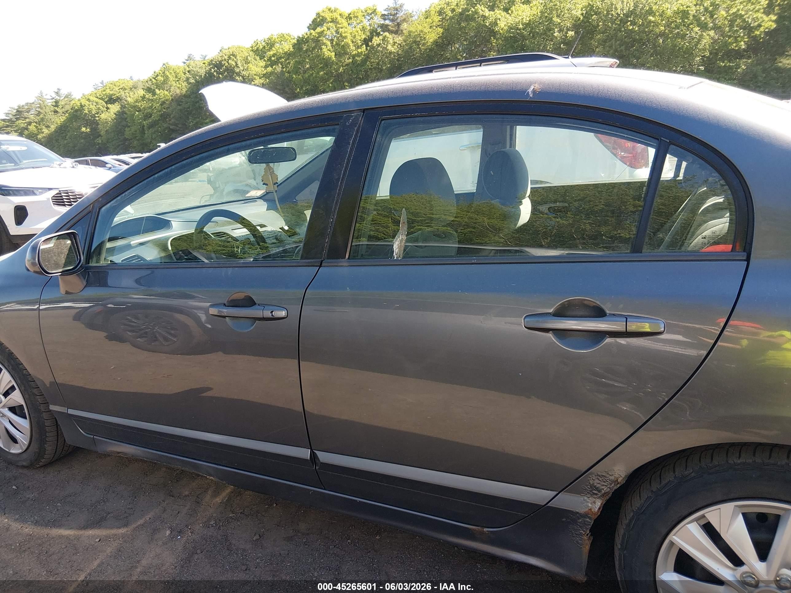 2009 Honda Civic Lx Gray vin: 2HGFA16599H337440