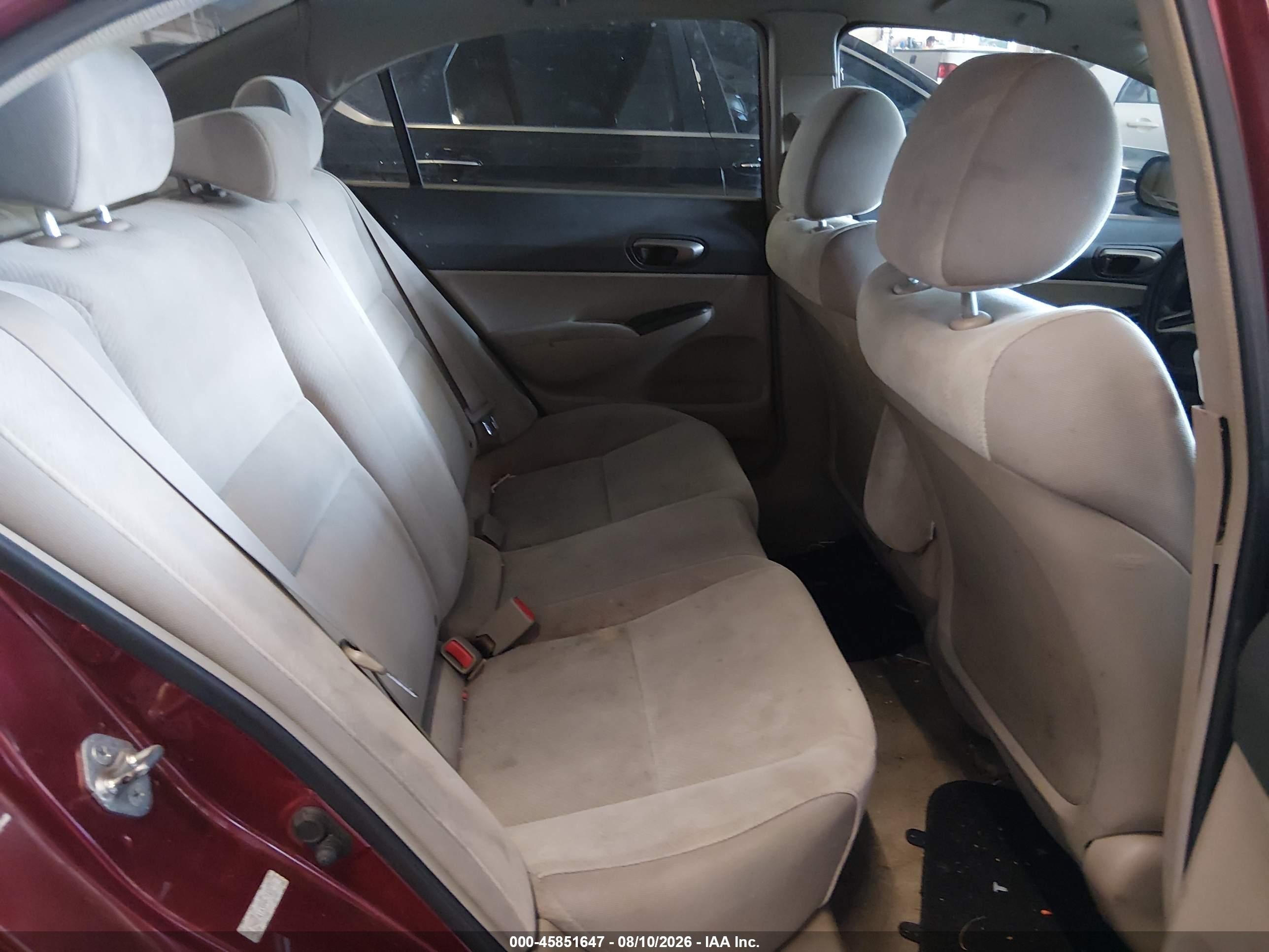 2009 Honda Civic Lx Red vin: 2HGFA16599H340273