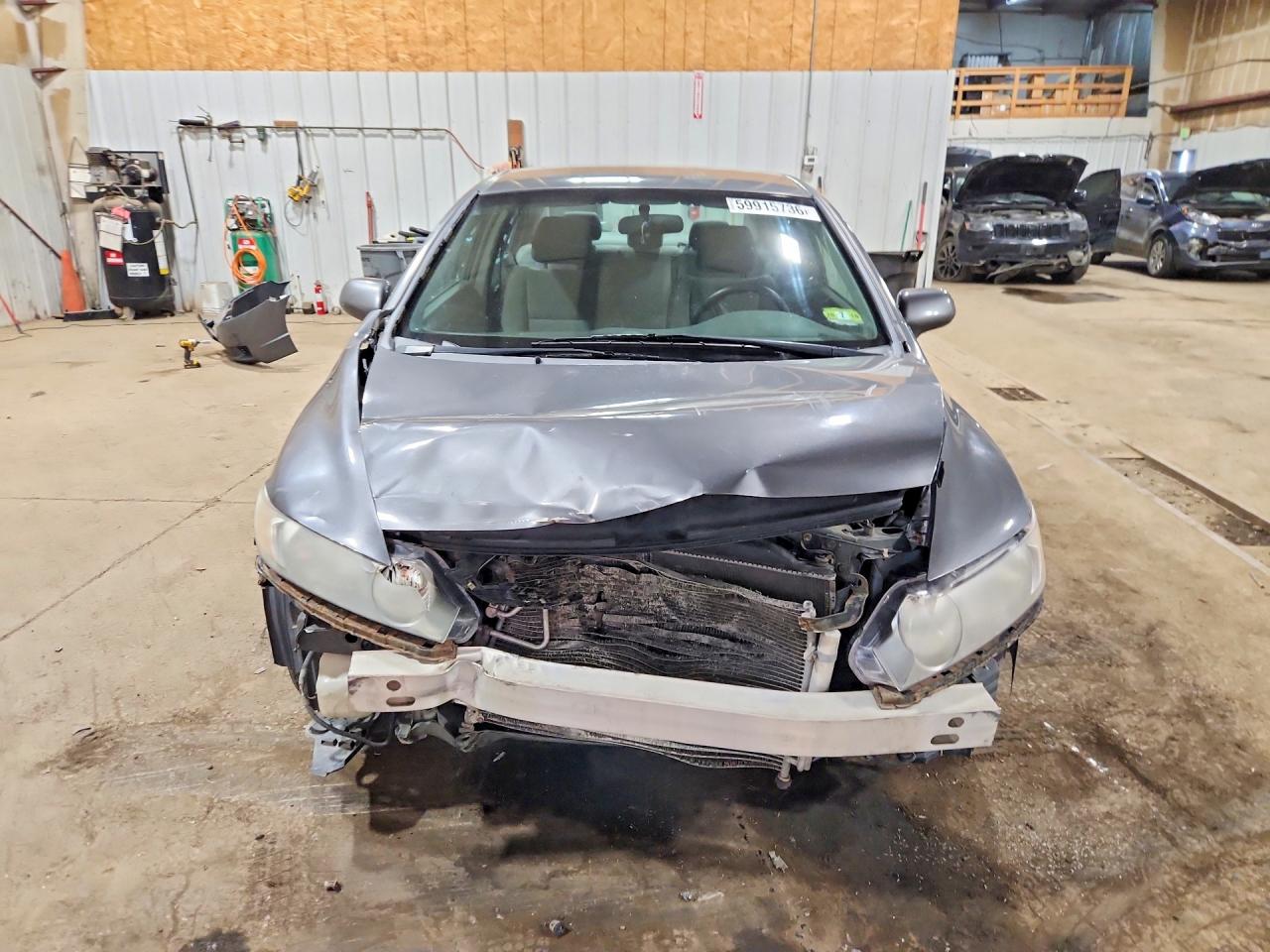 2009 Honda Civic Lx Gray vin: 2HGFA16599H341407