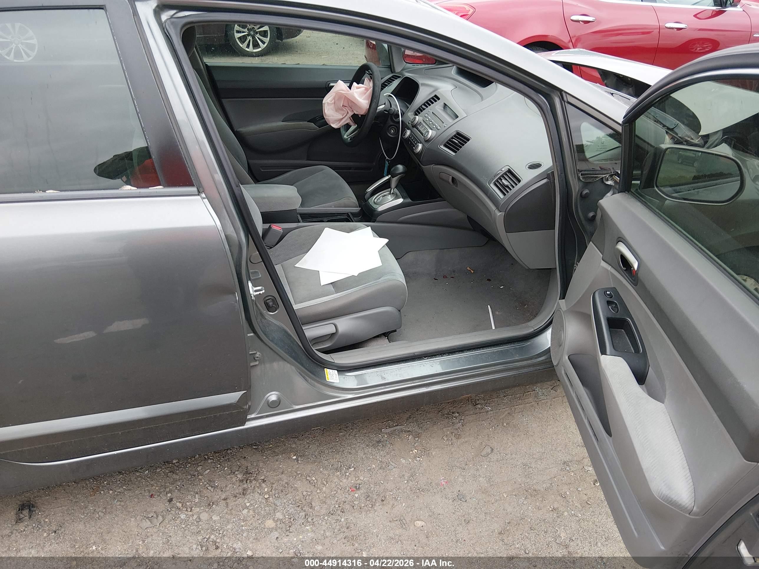 2009 Honda Civic Lx Gray vin: 2HGFA16599H344663