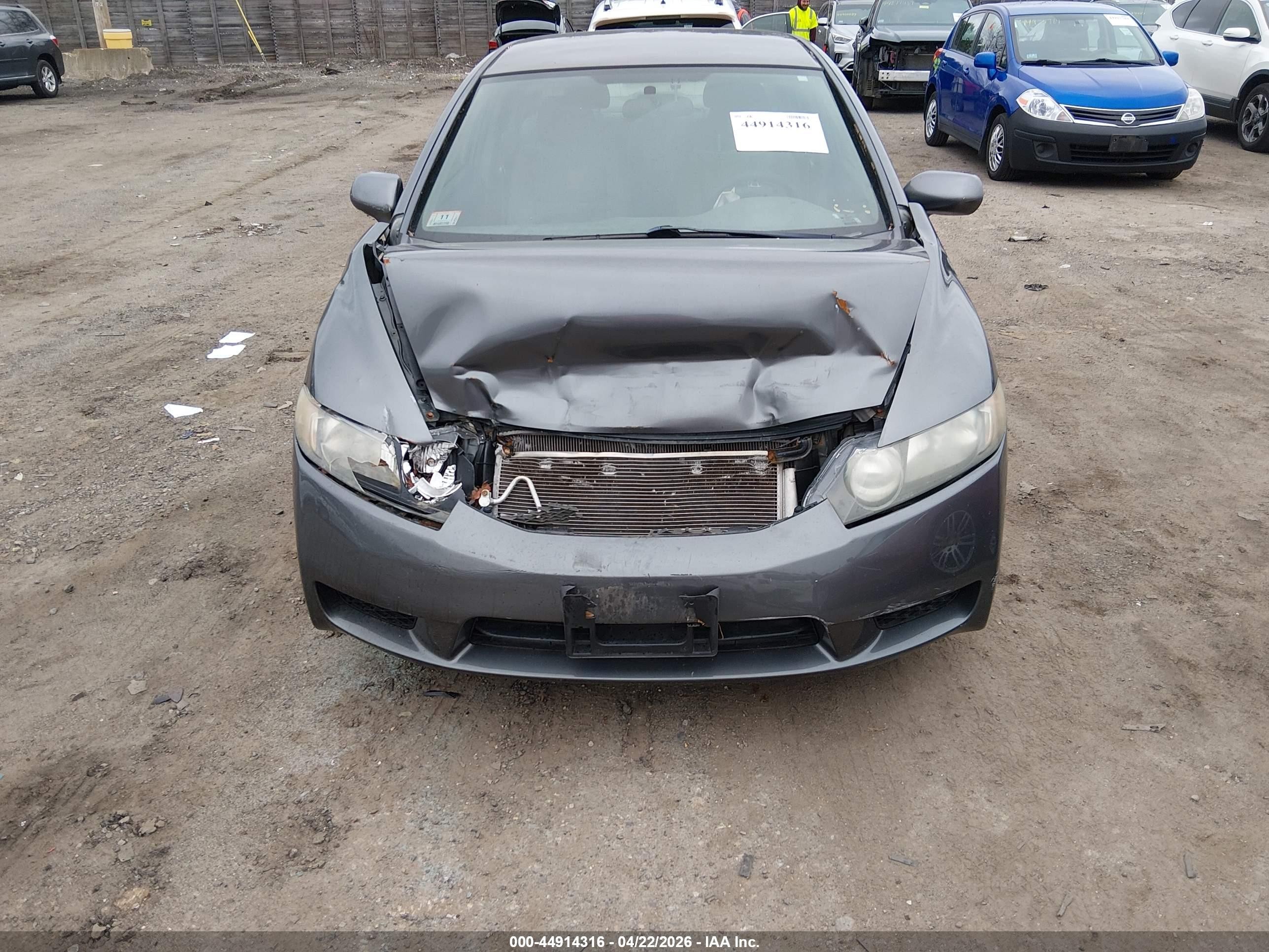 2009 Honda Civic Lx Gray vin: 2HGFA16599H344663