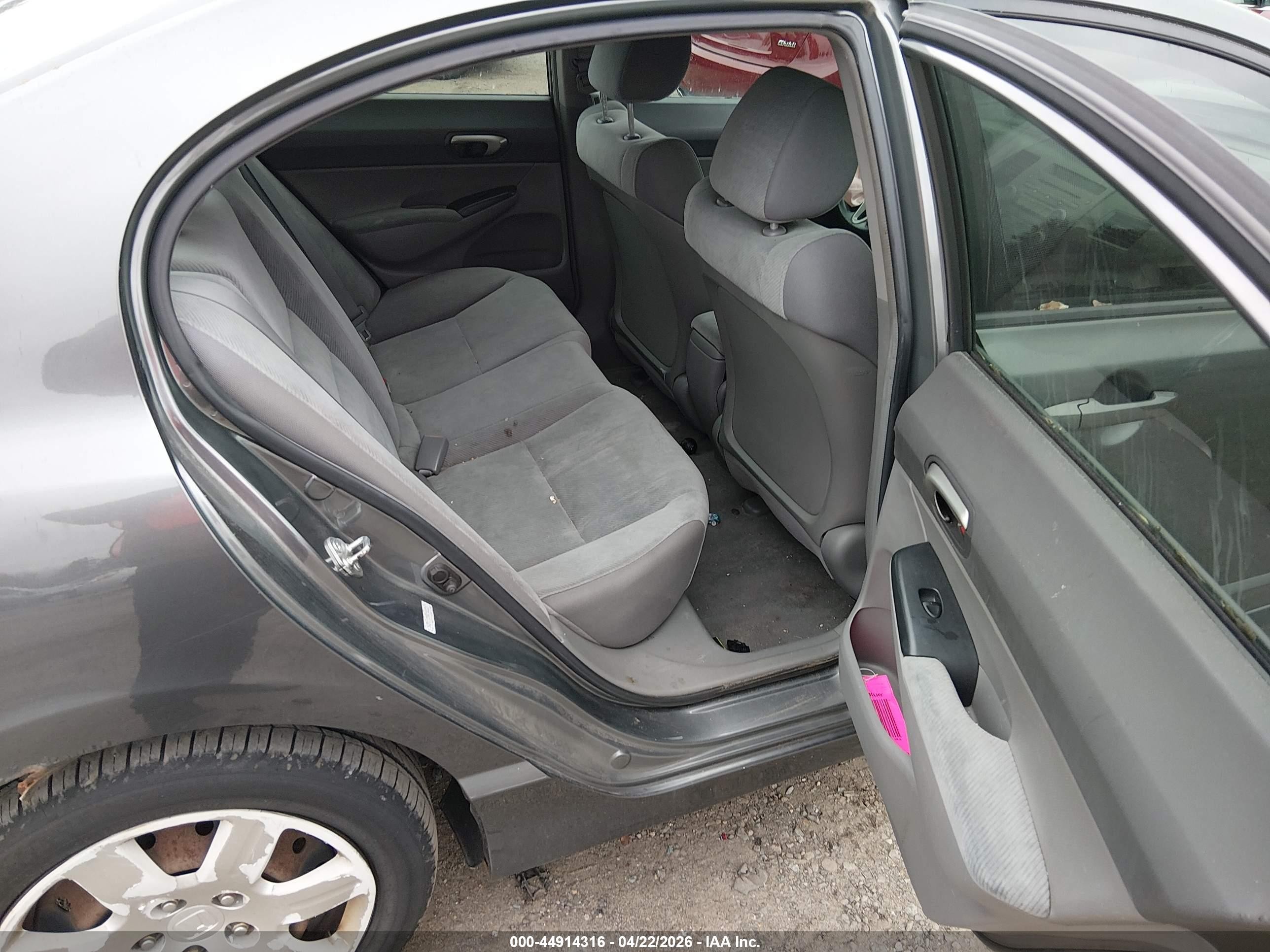 2009 Honda Civic Lx Gray vin: 2HGFA16599H344663