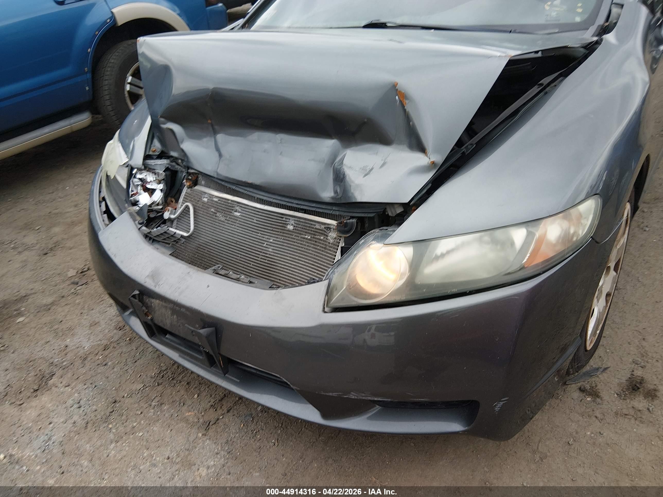 2009 Honda Civic Lx Gray vin: 2HGFA16599H344663
