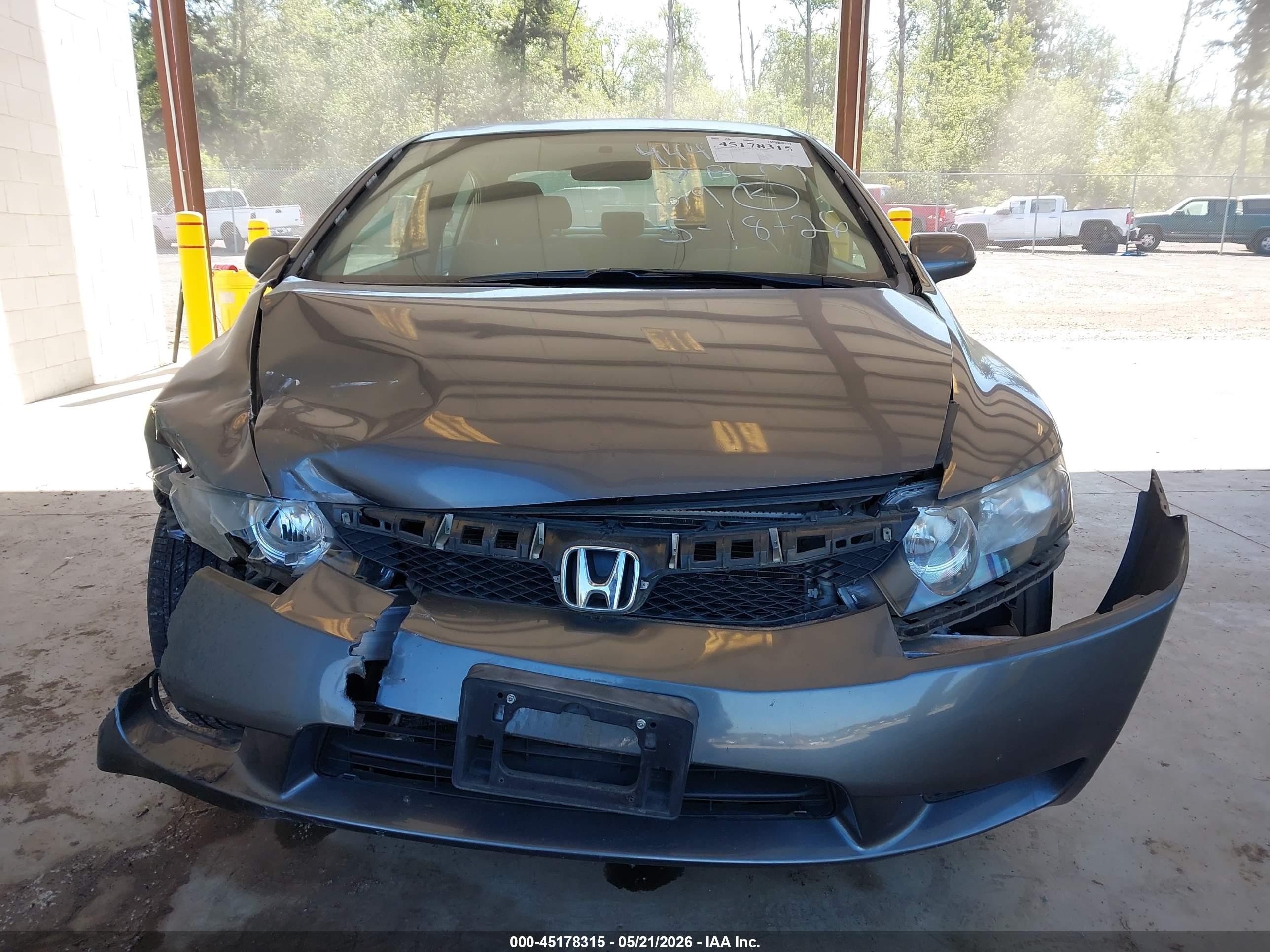 2009 Honda Civic Lx Gray vin: 2HGFA16599H359048