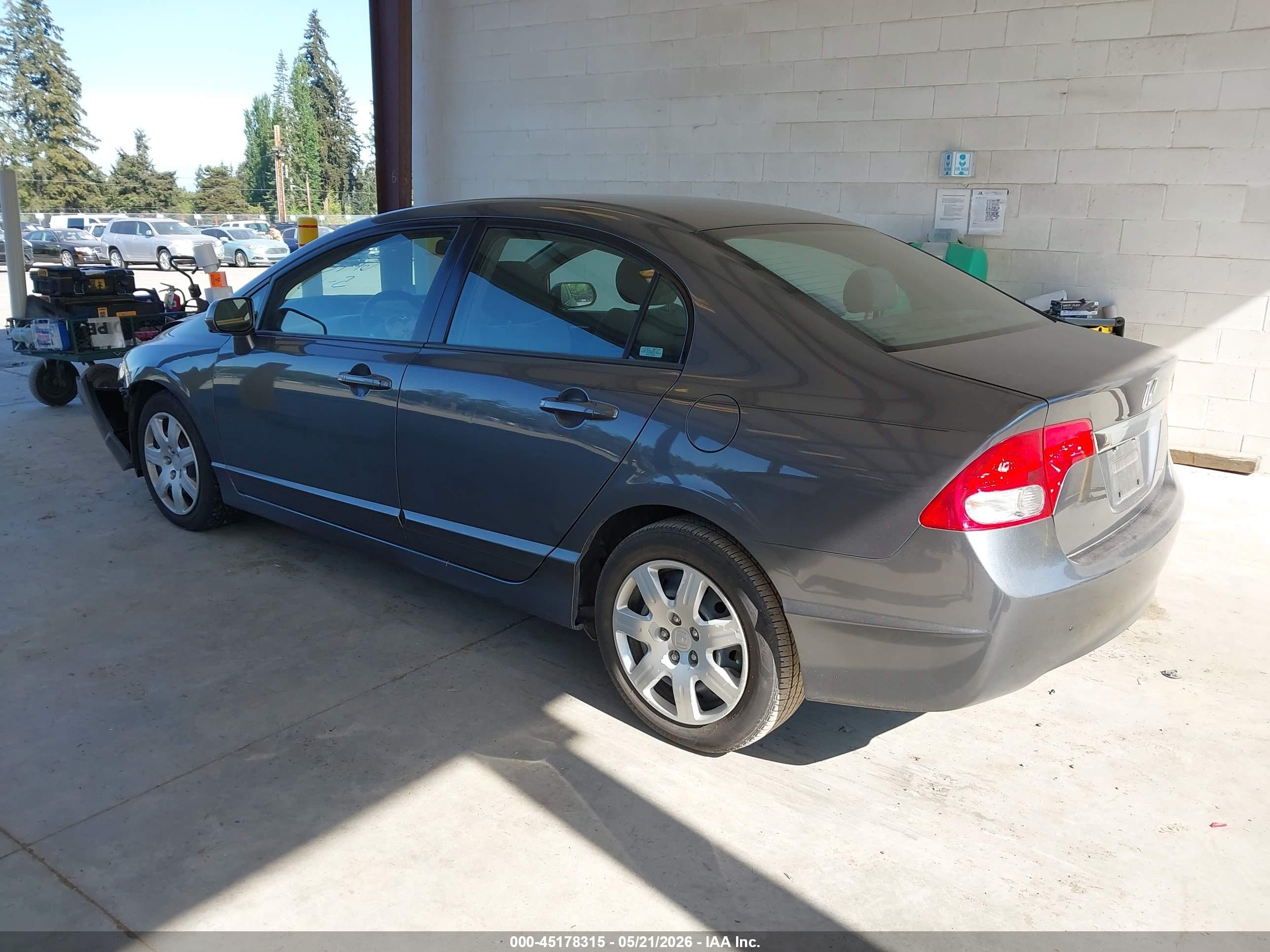 2009 Honda Civic Lx Gray vin: 2HGFA16599H359048