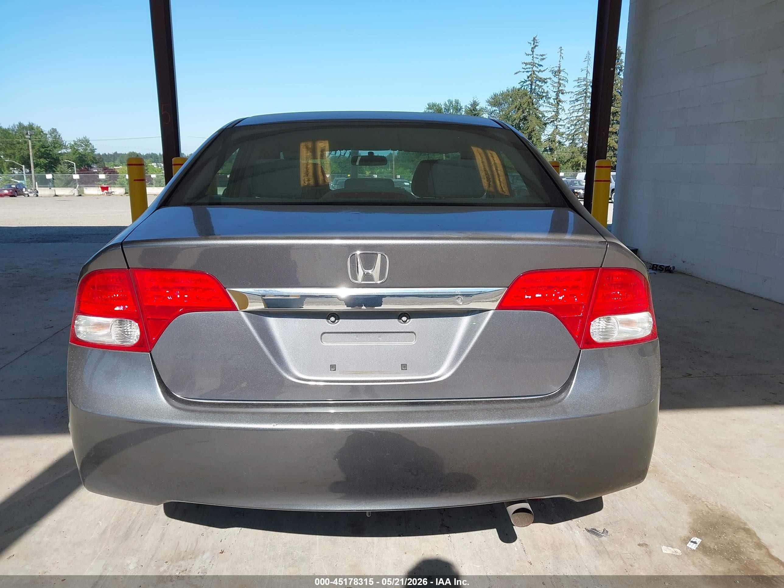 2009 Honda Civic Lx Gray vin: 2HGFA16599H359048