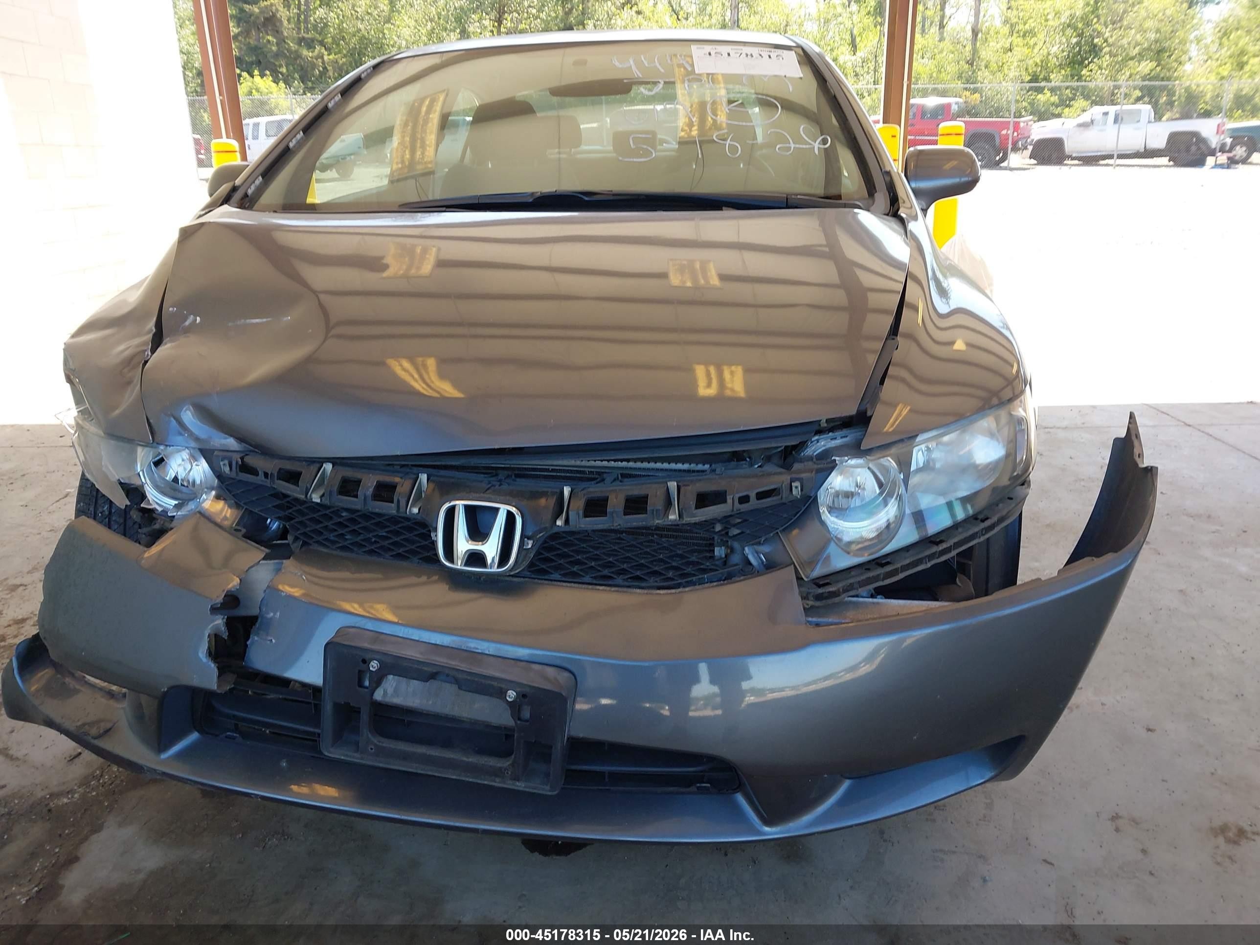 2009 Honda Civic Lx Gray vin: 2HGFA16599H359048