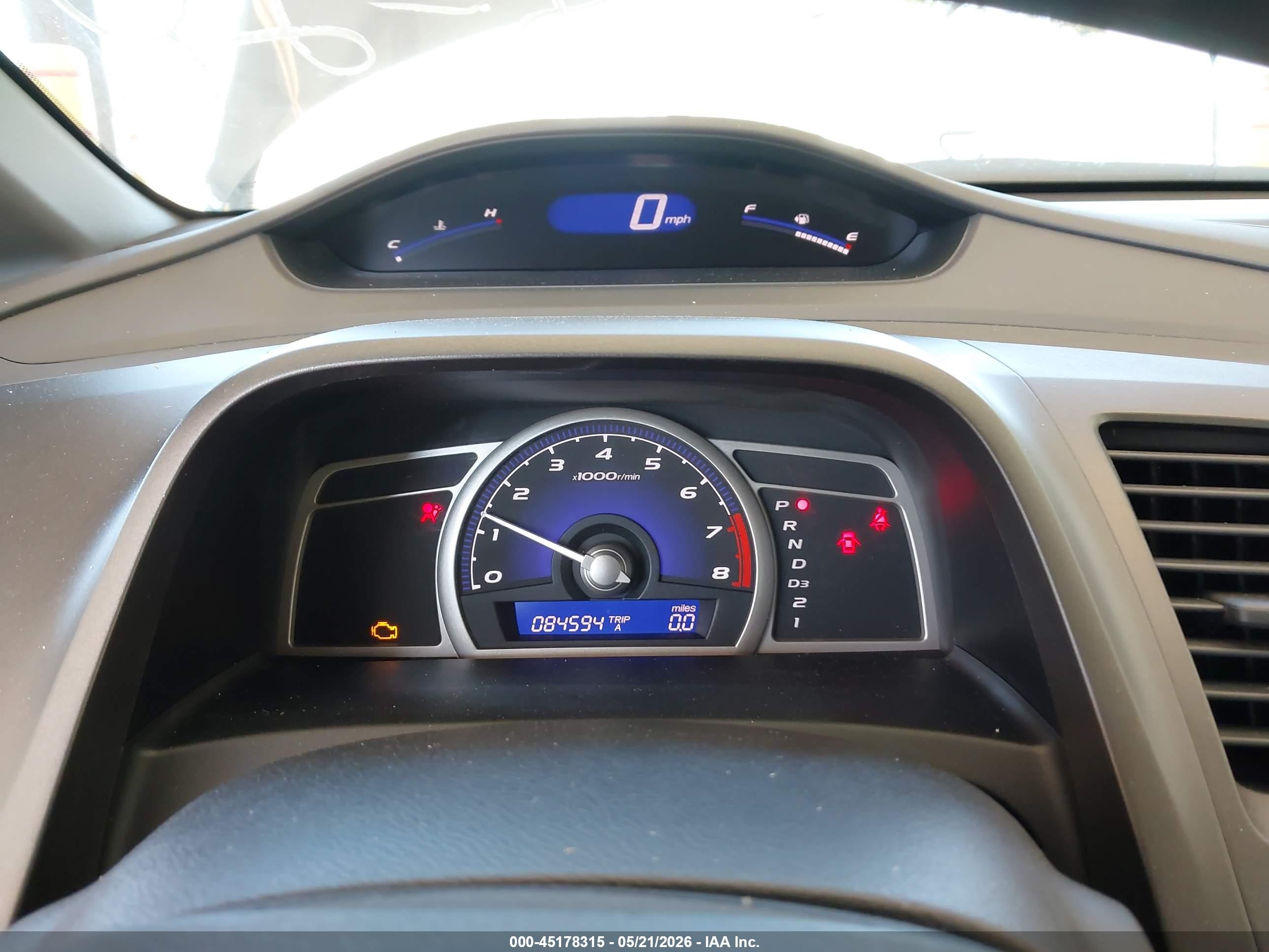 2009 Honda Civic Lx Gray vin: 2HGFA16599H359048