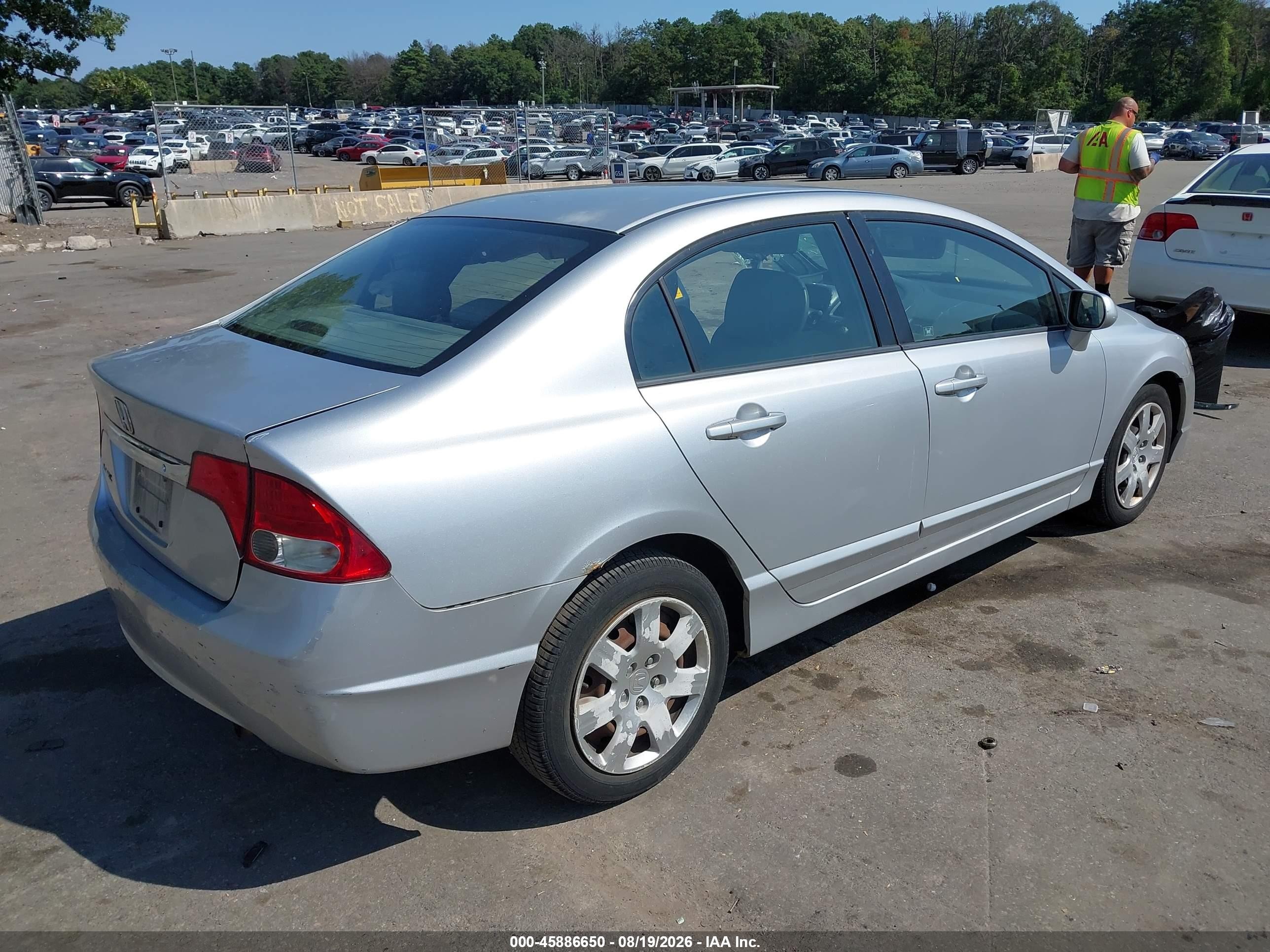 2009 Honda Civic Lx Silver vin: 2HGFA16599H361933