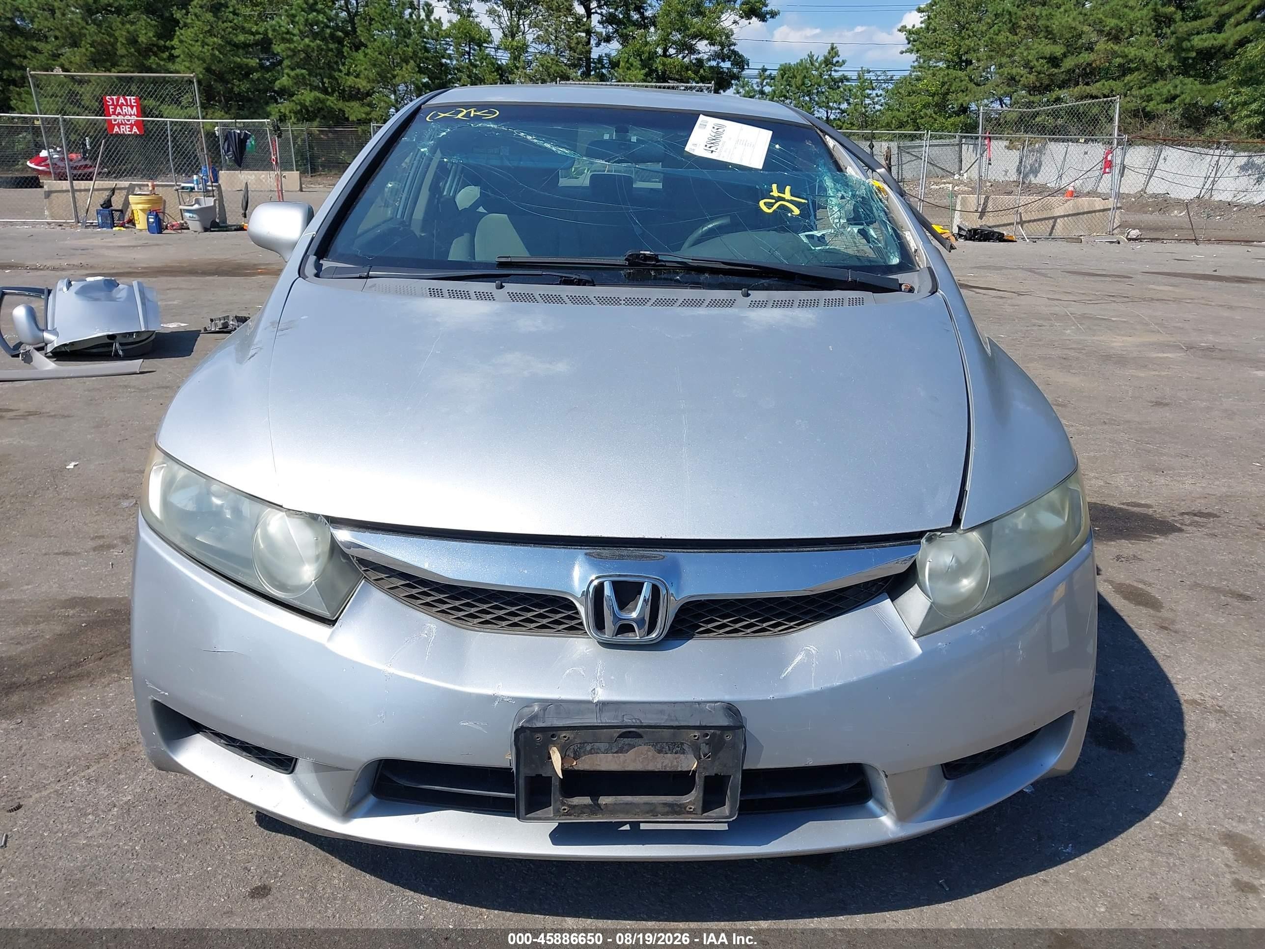 2009 Honda Civic Lx Silver vin: 2HGFA16599H361933