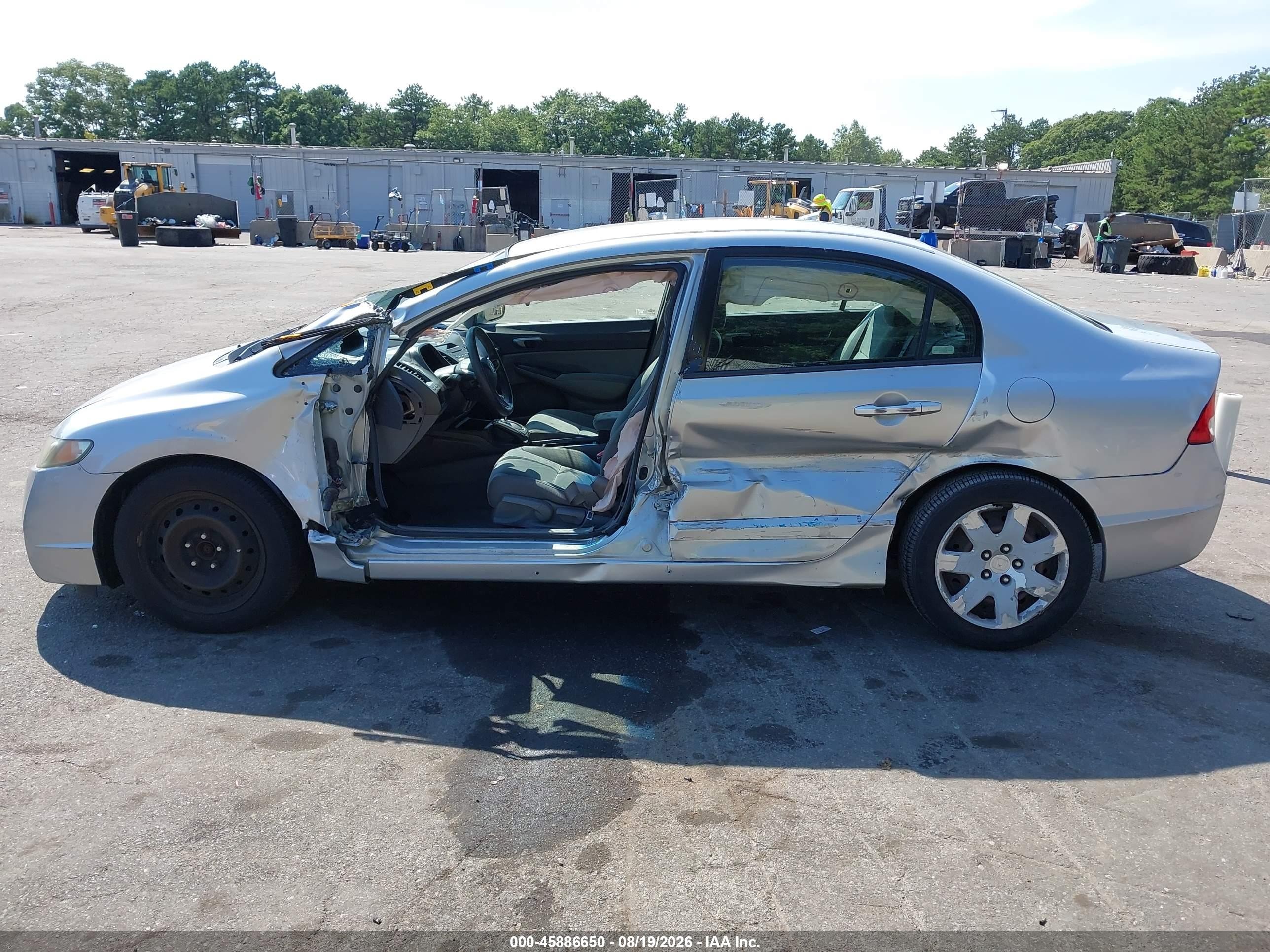 2009 Honda Civic Lx Silver vin: 2HGFA16599H361933