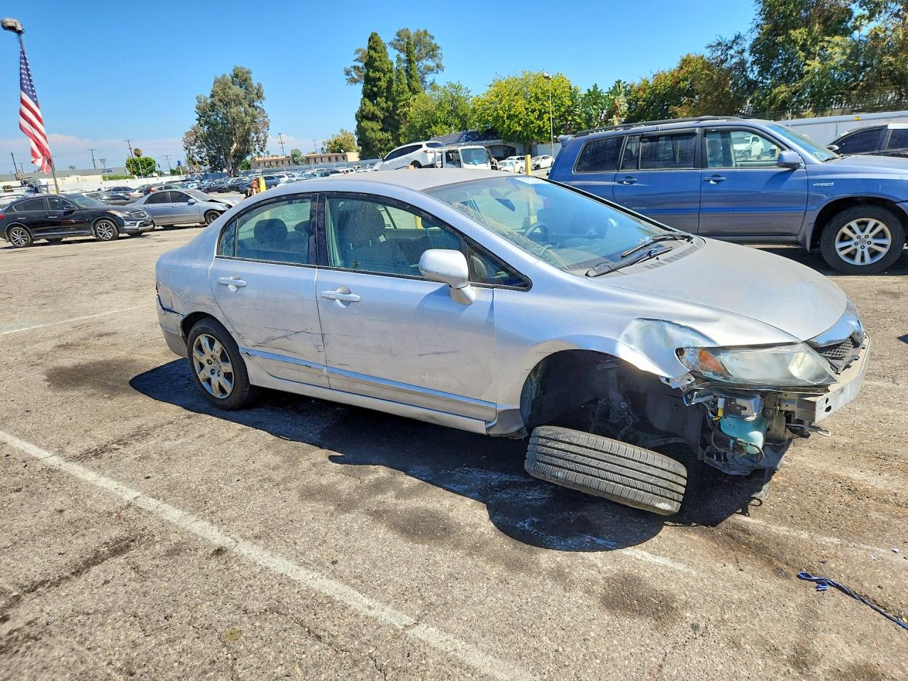 2009 Honda Civic Lx Silver vin: 2HGFA16599H362600