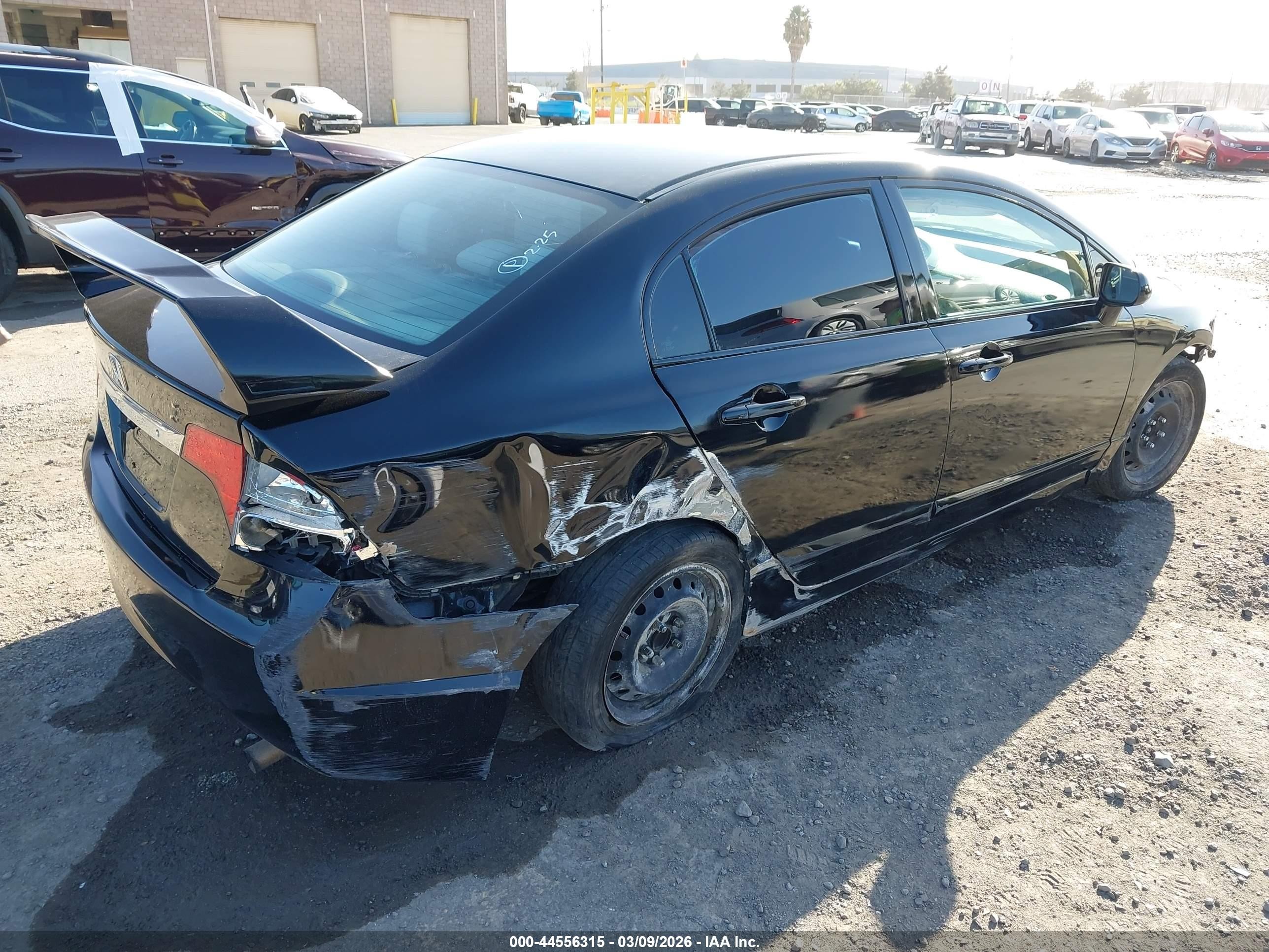 2009 Honda Civic Lx Black vin: 2HGFA16599H363844